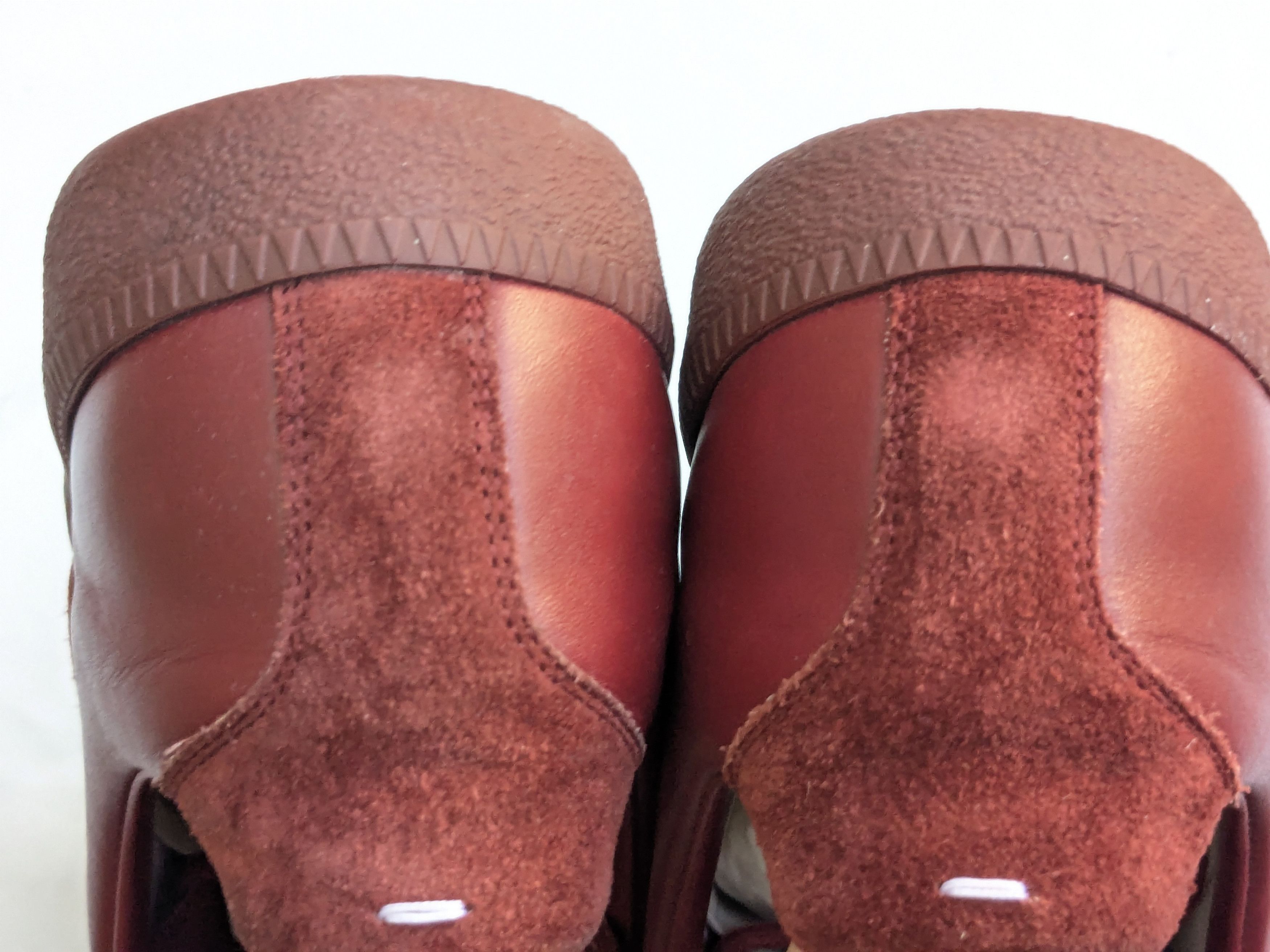 Maison Margiela Maison Margiela GAT Replica Burgundy 10 43 Low Tops Size US 10 / EU 43 - 13 Thumbnail
