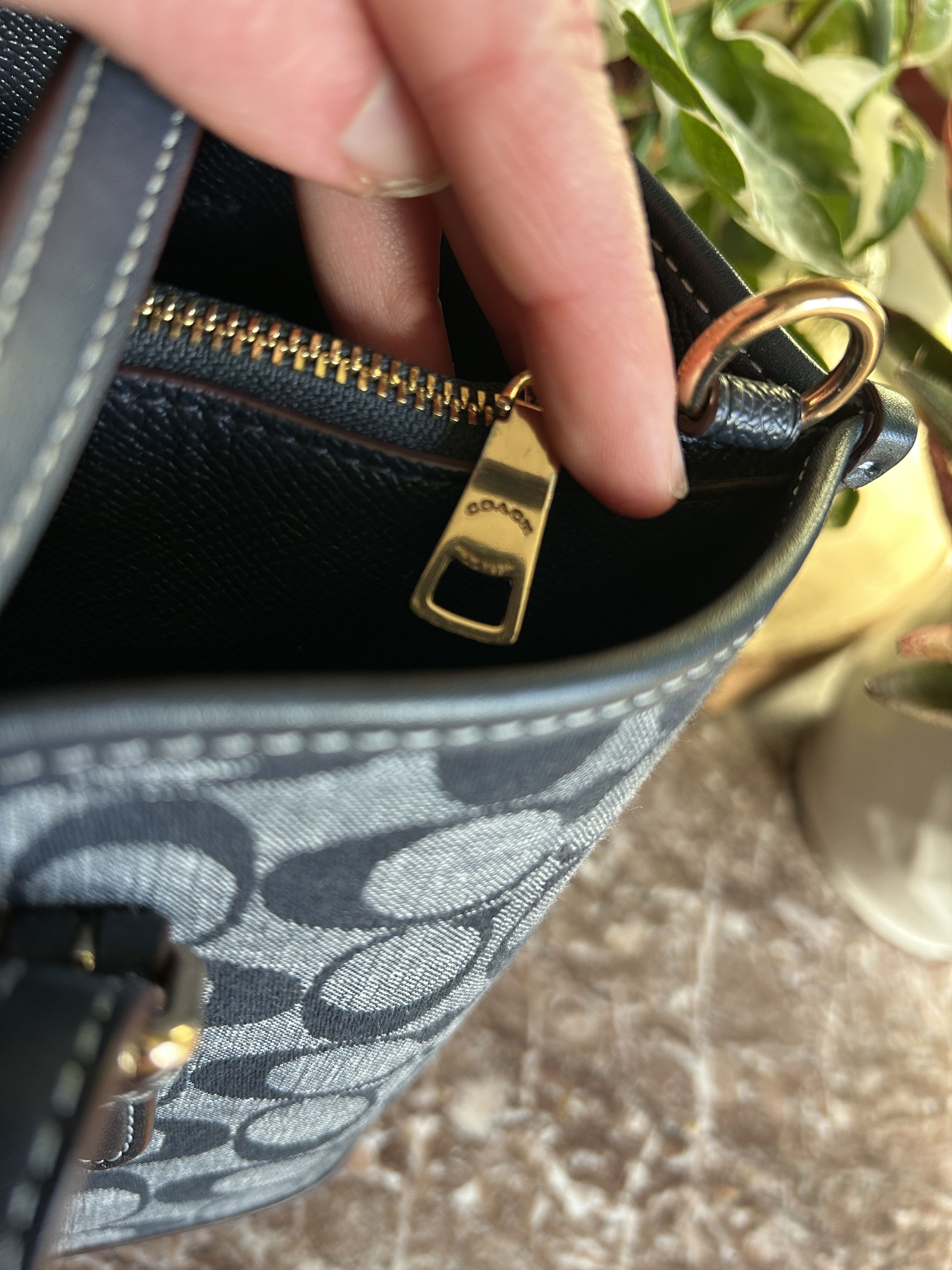 Coach Mollie Tote Bag 25 In Signature Chambray Size ONE SIZE - 3 Thumbnail