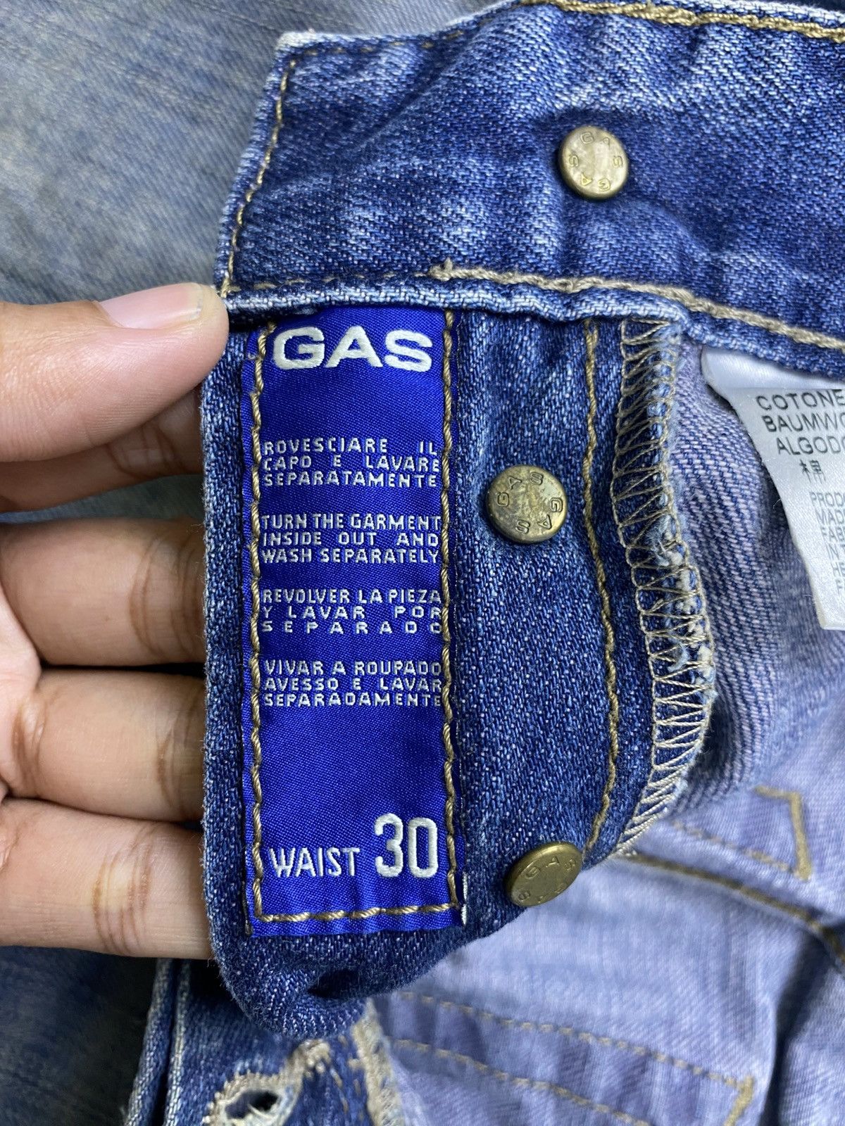 GAS Vintage GAS Denim Pants Size US 31 - 13 Thumbnail