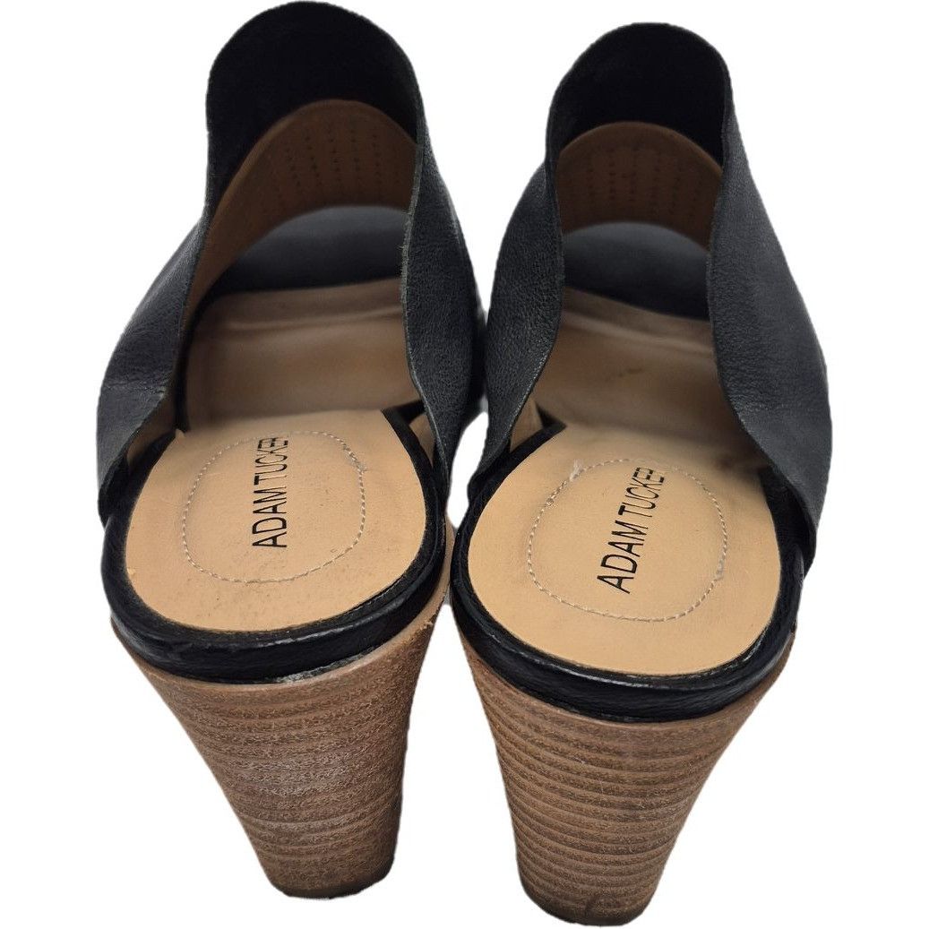 Other Adam Tucker Mylee Heeled Mule Slide Sandals Women's 6.5 Blac Size US 6.5 / IT 36.5 - 4 Thumbnail