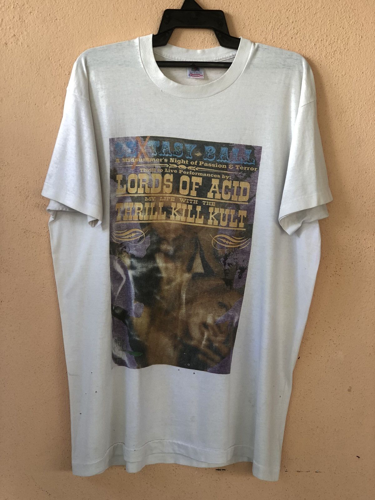 Band Tees Vintage 90s LORD OF ACID Electronic Band Tee Size US XL / EU 56 / 4 - 2 Thumbnail