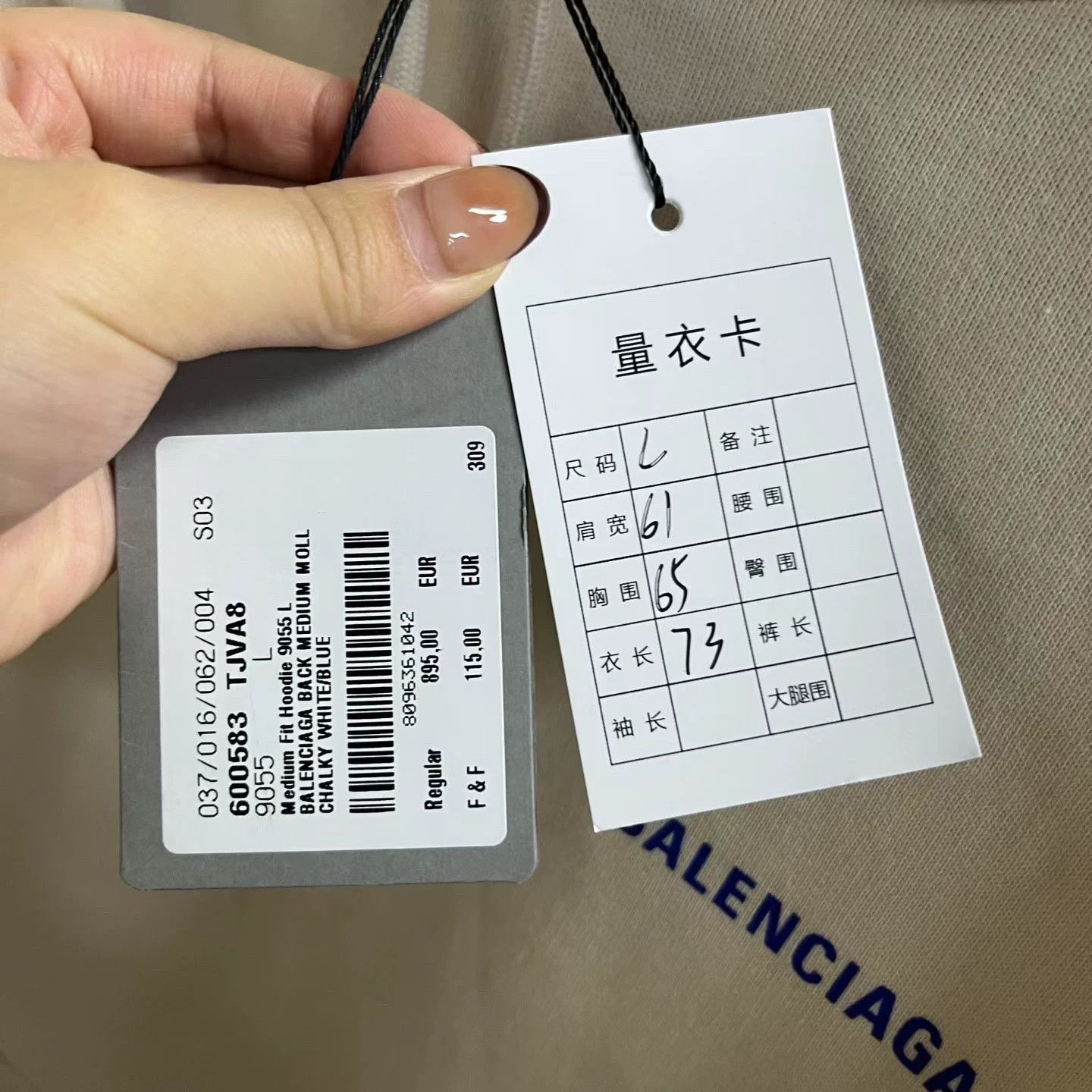 Balenciaga Balenciaga Beige Fleece Hooded Pullover Size US M / EU 48-50 / 2 - 6 Thumbnail