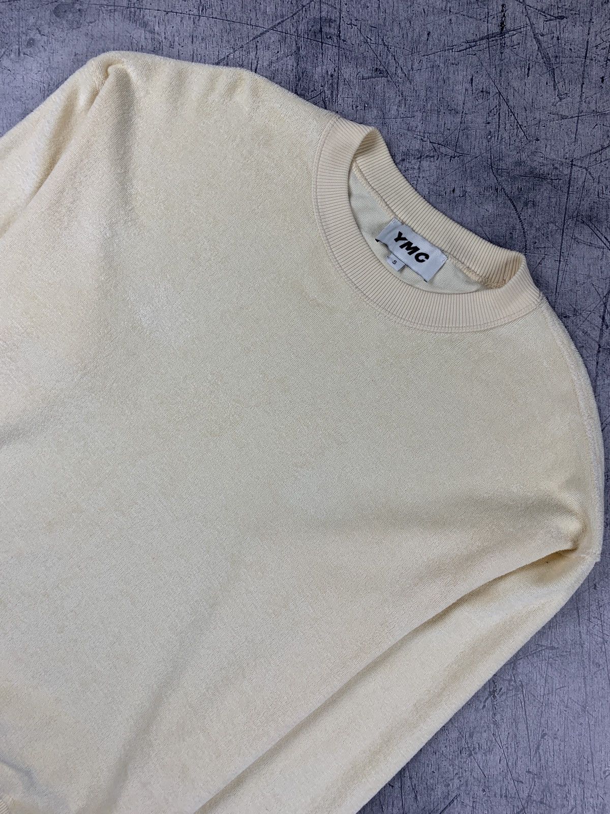 YMC Men’s YMC Fleece Sweatshirt Basic Designer Luxury Beige Sz S Size US S / EU 44-46 / 1 - 2 Thumbnail