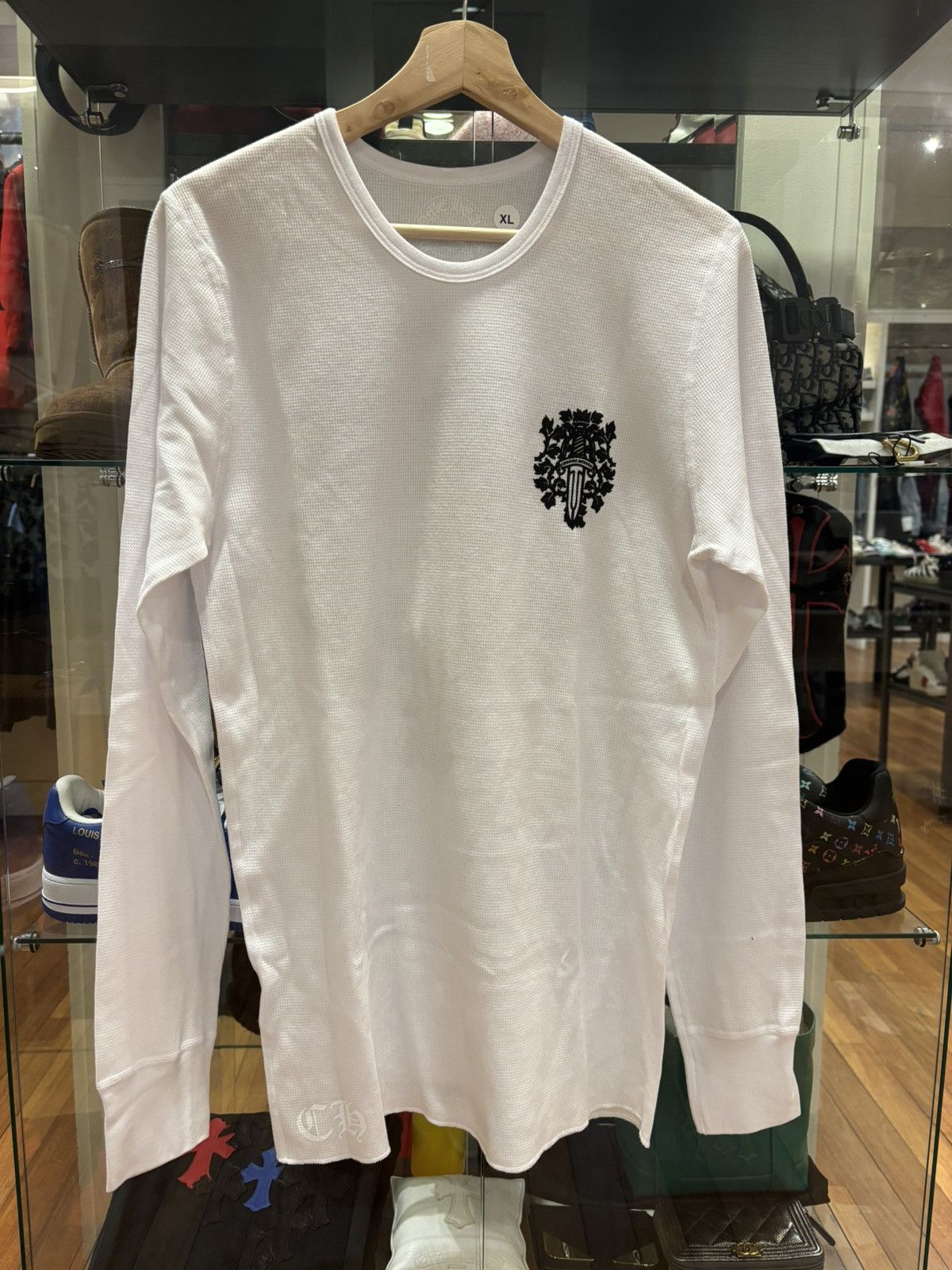 Tシャツ・カットソー CHROME HEARTS 2025SS Vine Dagger Print Thermal L/S Tee Chrome Hearts Vine Dagger Sleeve Tee - SRM – SHENGLI ROAD MARKET