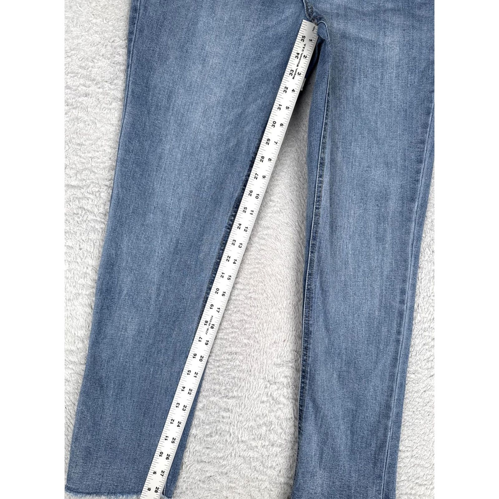 Vintage Seven7 Jeans Womens 12 Straight Jeans Blue Medium Wash Mid Rise 5-Pocket Denim Regular 32x29 Fashion Pants Size 34" / US 12 / IT 48 - 7 Thumbnail