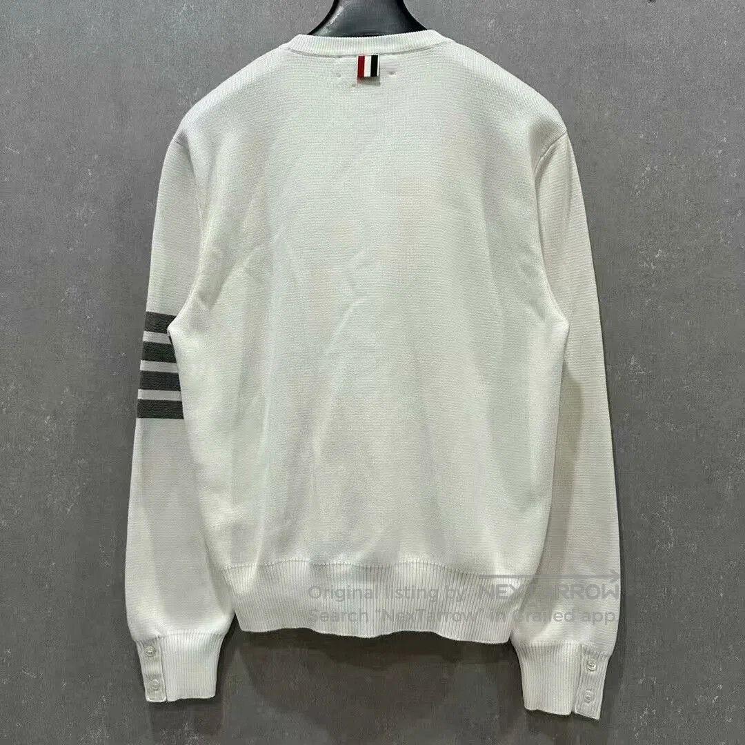 Thom Browne thom browne striped knit sweatshirt size 3. Size US L / EU 52-54 / 3 - 2 Thumbnail