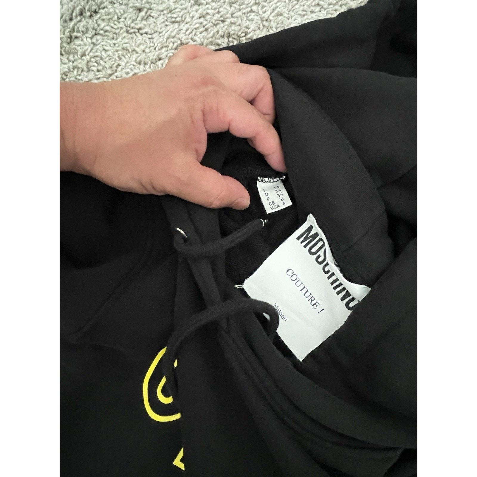 Moschino Moschino Couture Wars Hoodie W US 4 Black Star Wars Longline Size S / US 4 / IT 40 - 5 Thumbnail