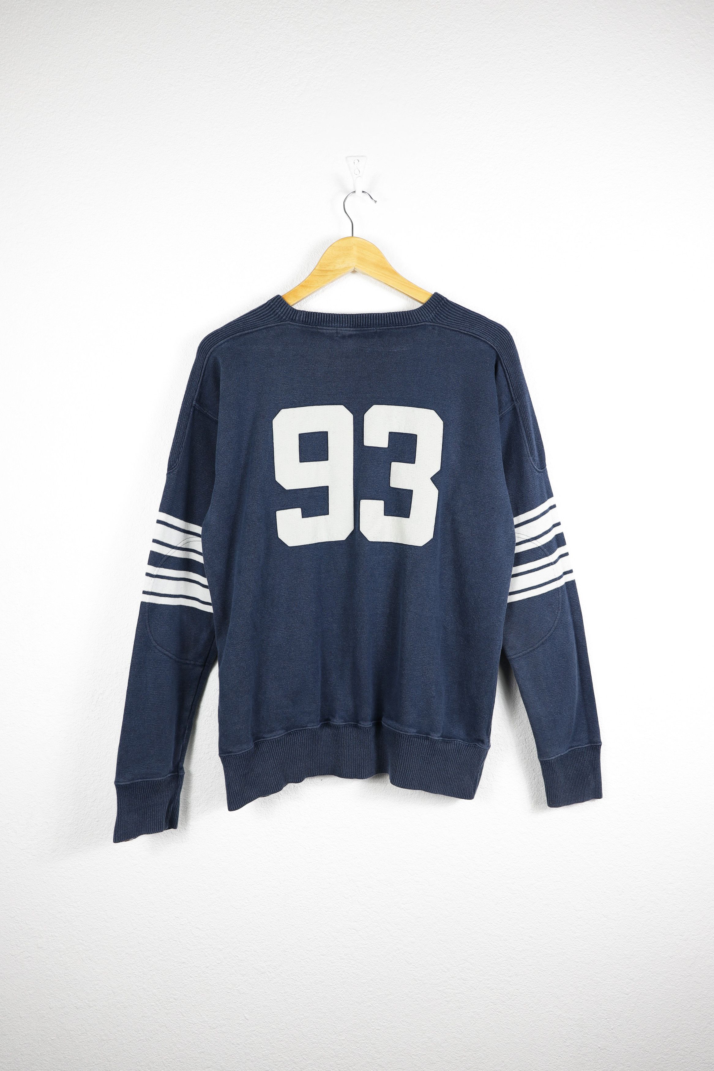 Bape Vintage Bape 93 Logo Embroidered Varsity Sweatshirt Large Size US L / EU 52-54 / 3 - 12 Thumbnail