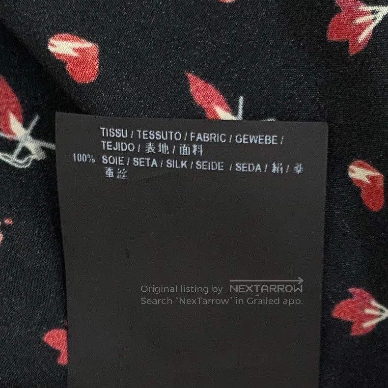 Saint Laurent Paris Saint Laurent Paris Black Silk Chiffon Tie-Belt Bow Long-S Size XXS / US 00 / IT 34 - 7 Thumbnail