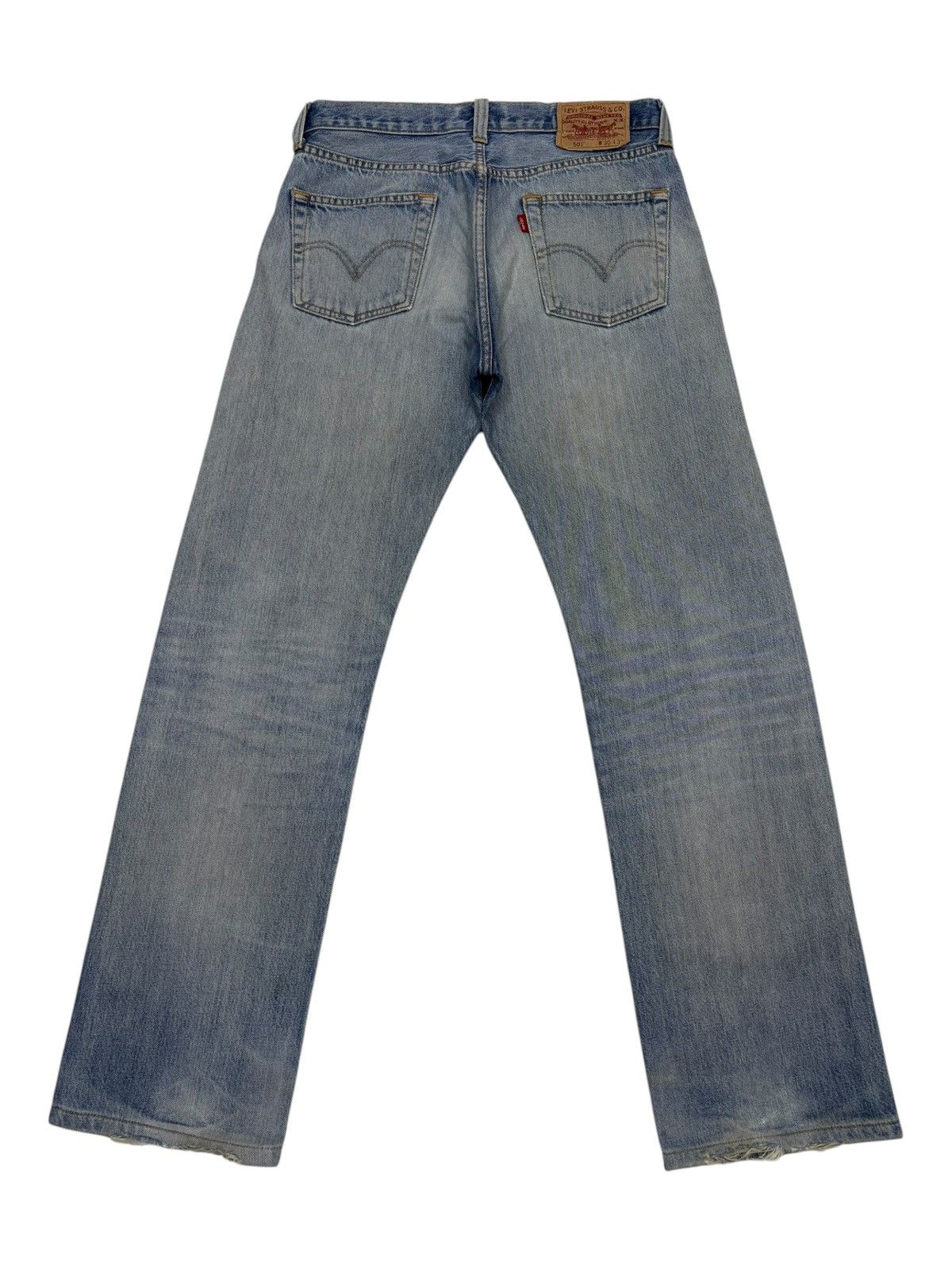 Levi's Levis 501 Straight Leg Button-fly Distressed Kurt Cobain Size US 30 / EU 46 - 8 Thumbnail