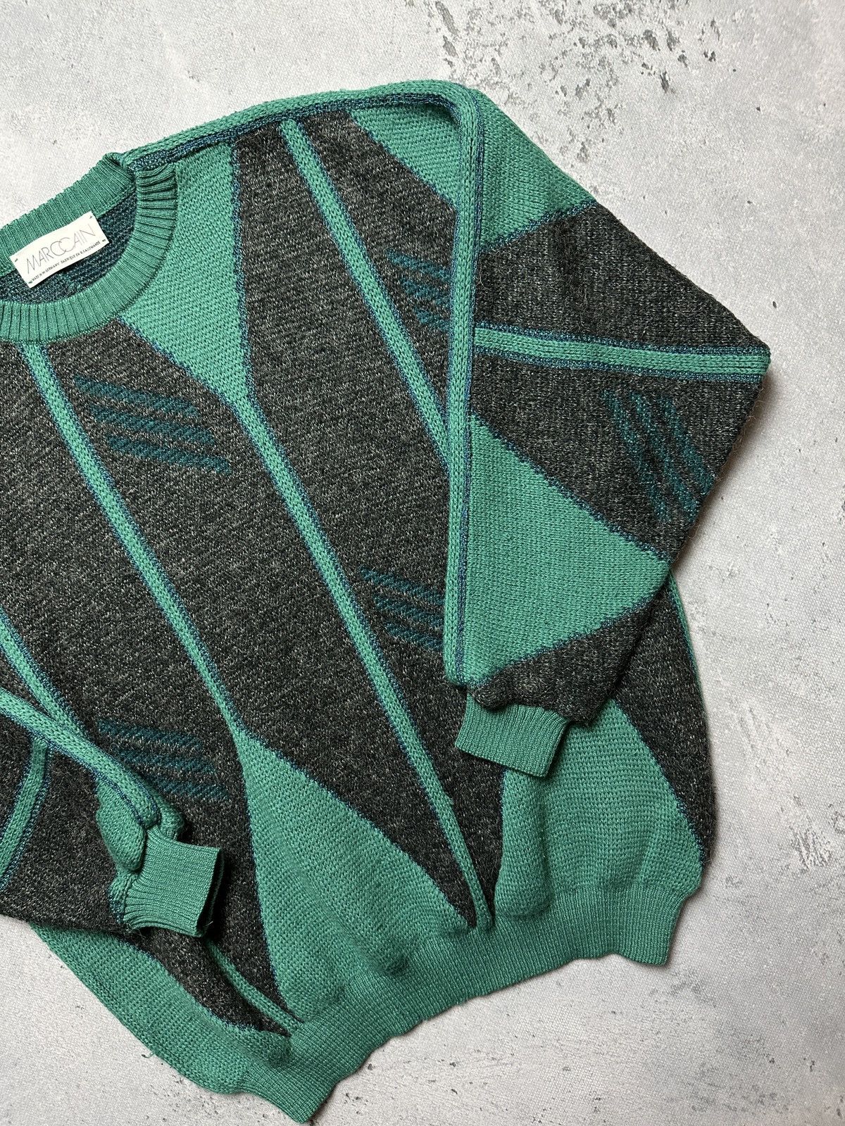 Japanese Brand Vintage Marc Cain Wool Sweater Knitted Made In West Germany Size US XL / EU 56 / 4 - 4 Thumbnail