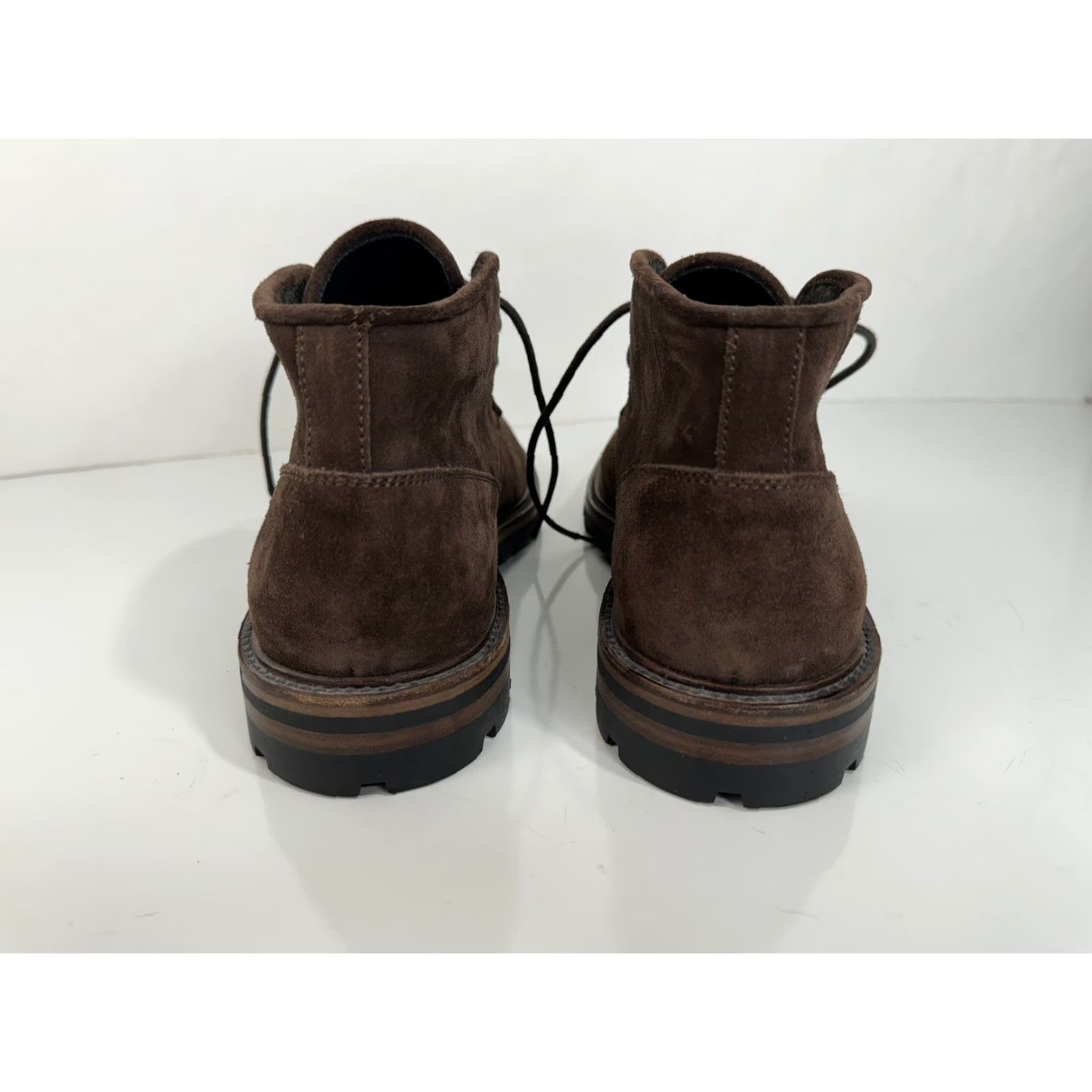 Aquatalia AQUATALIA Italy - SUEDE LEATHER Camouflage Chukka Mens Boots 11.5 UNWORN Brown/Greenish Gray Leather Outsole Mens Size US 12 / EU 45 - 5 Thumbnail