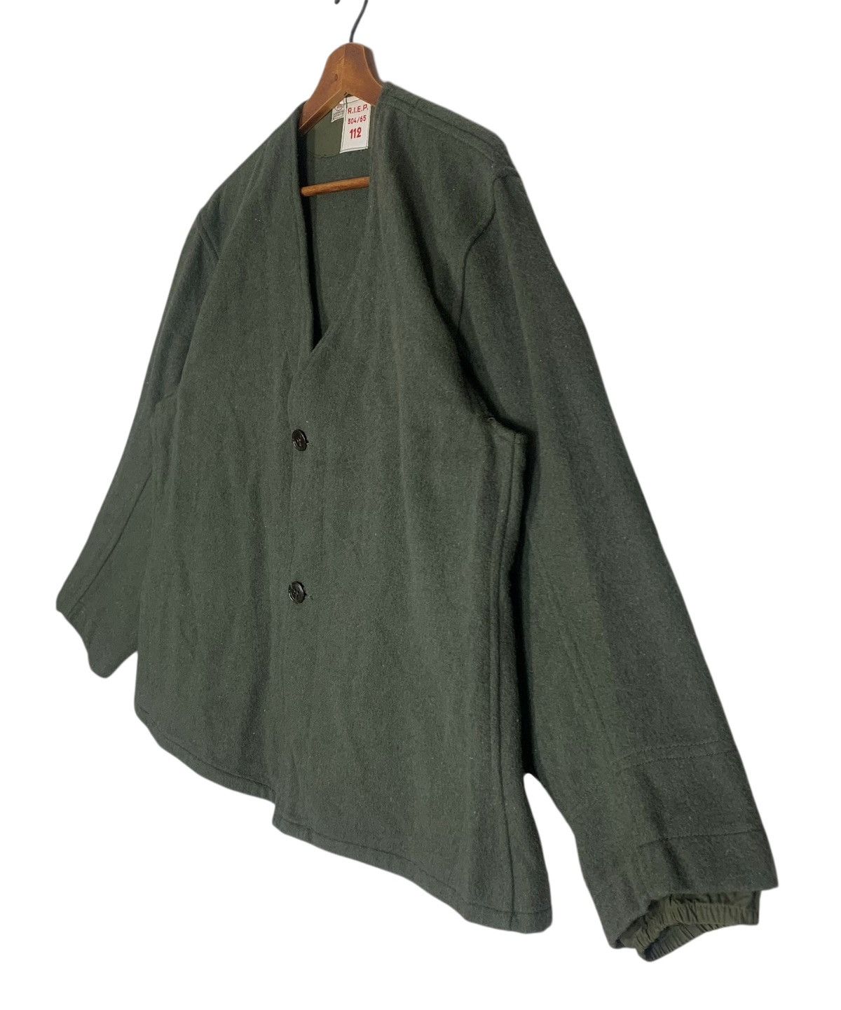 Vintage Vintage French Army M35 Military Outdor Outwear Wool Jacket Size US L / EU 52-54 / 3 - 4 Thumbnail