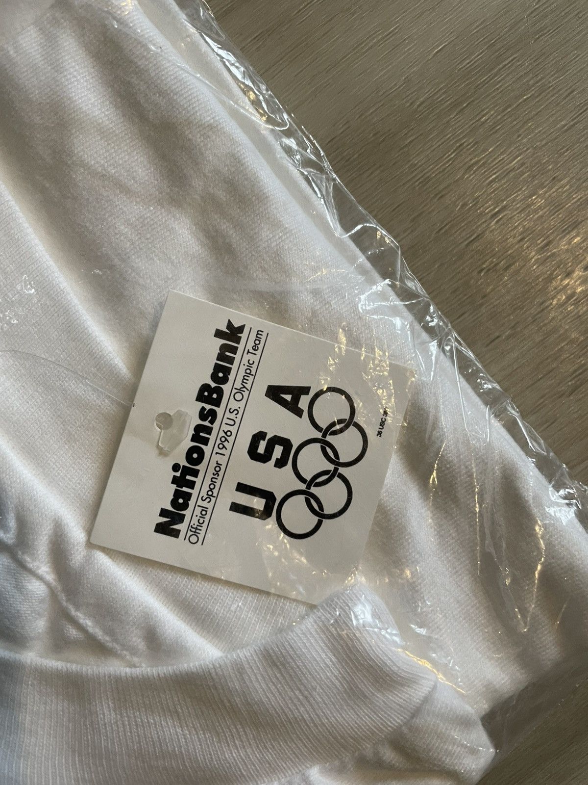 Hanes Vintage 1996 USA Olympics T shirt Nations Bank NWT Sz XL Size US XL / EU 56 / 4 - 3 Thumbnail