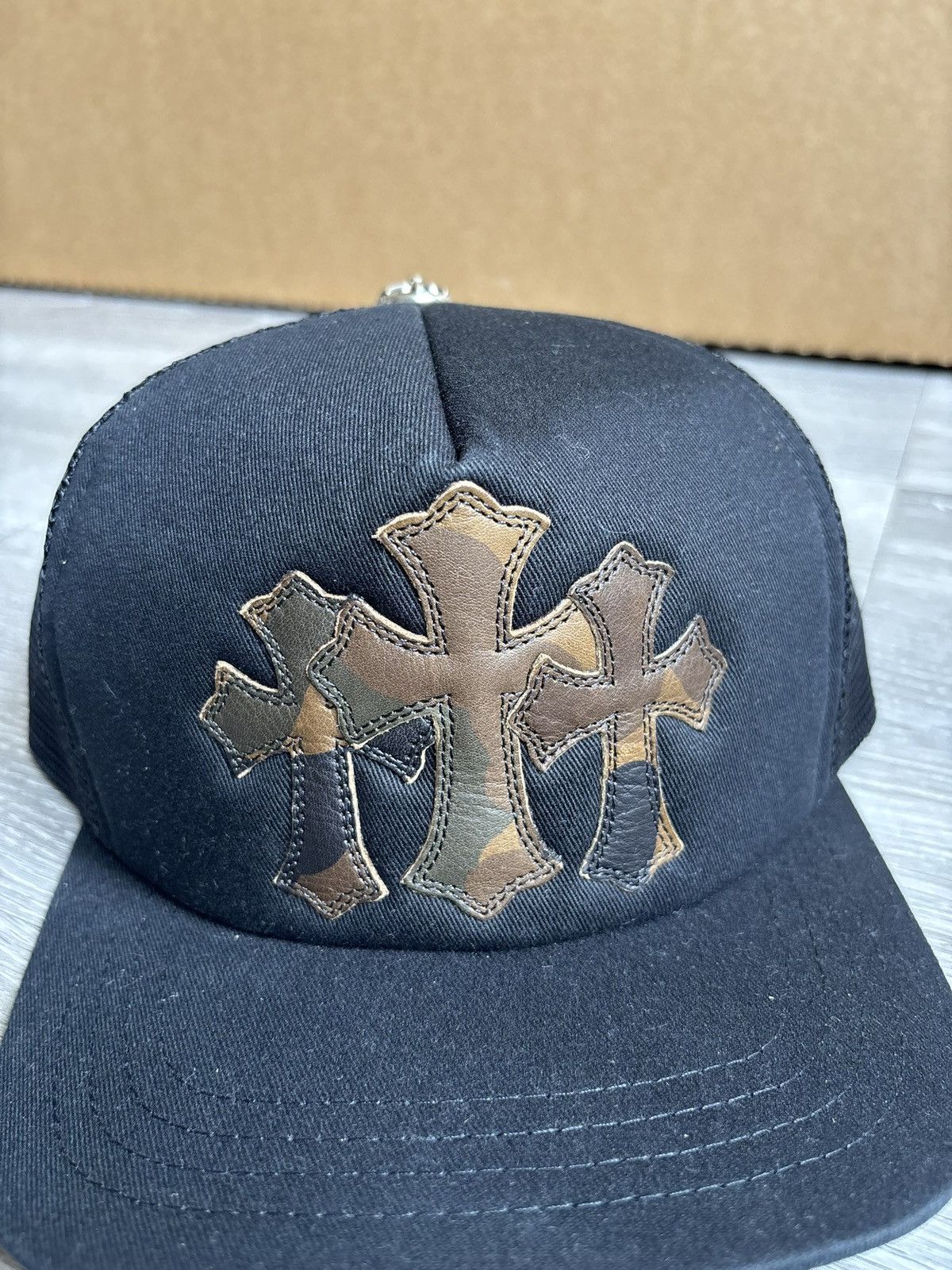 Chrome Hearts Chrome Hearts Camo Triple Cross Cemetery Hat Size ONE SIZE - 2 Thumbnail