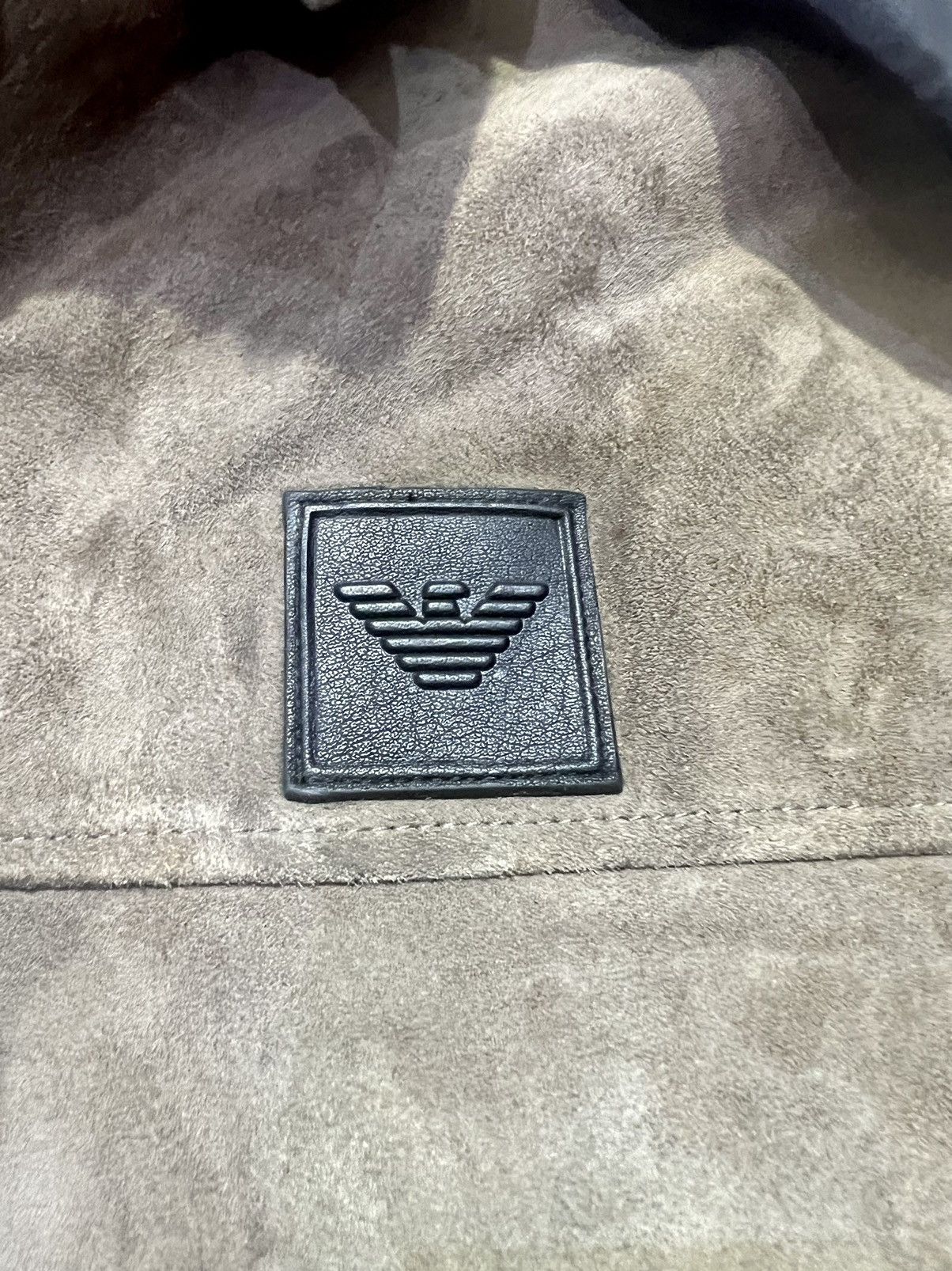 Emporio Armani Emporio Armani hooded Suede and down jacket Size US L / EU 52-54 / 3 - 8 Thumbnail