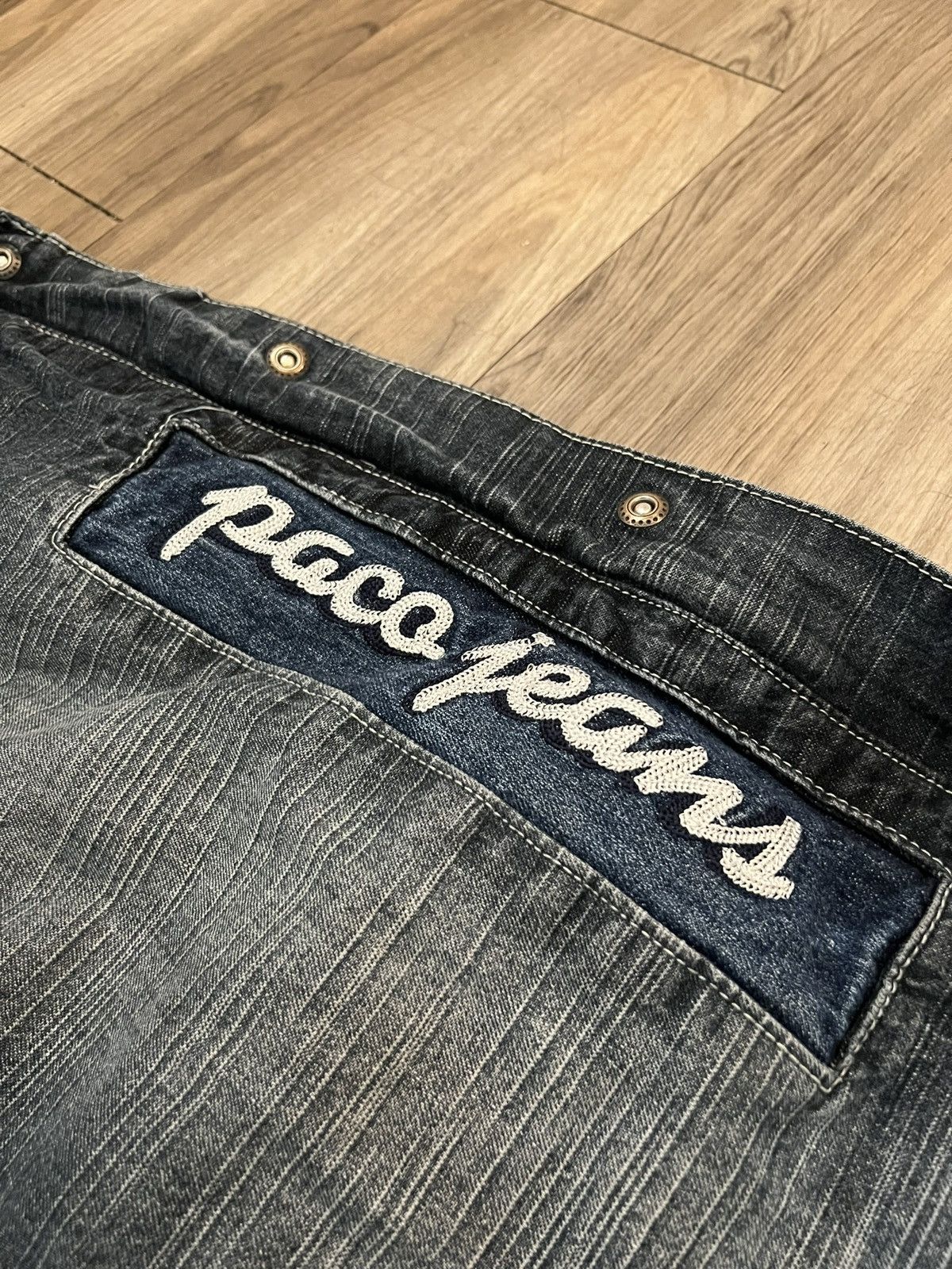 JNCO × Japanese Brand × Vintage Vintage Y2K Paco Jeans Baggy Zipper Jeans Size US 34 / EU 50 - 3 Thumbnail