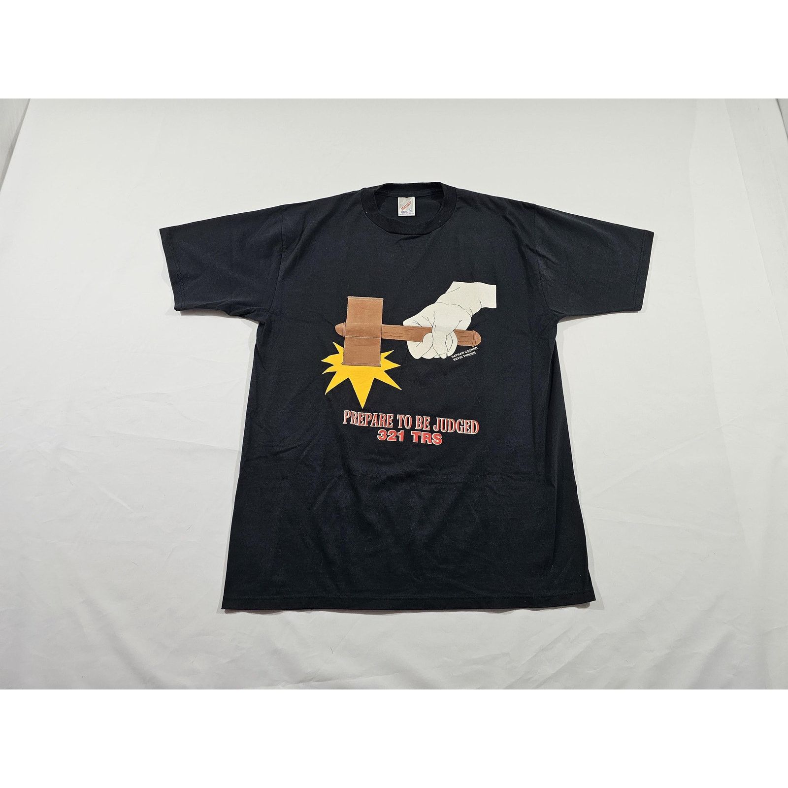 Jerzees Prepare To Be Judged Flight 507 Little Russia Black Shirt L Size US L / EU 52-54 / 3 - 1 Thumbnail