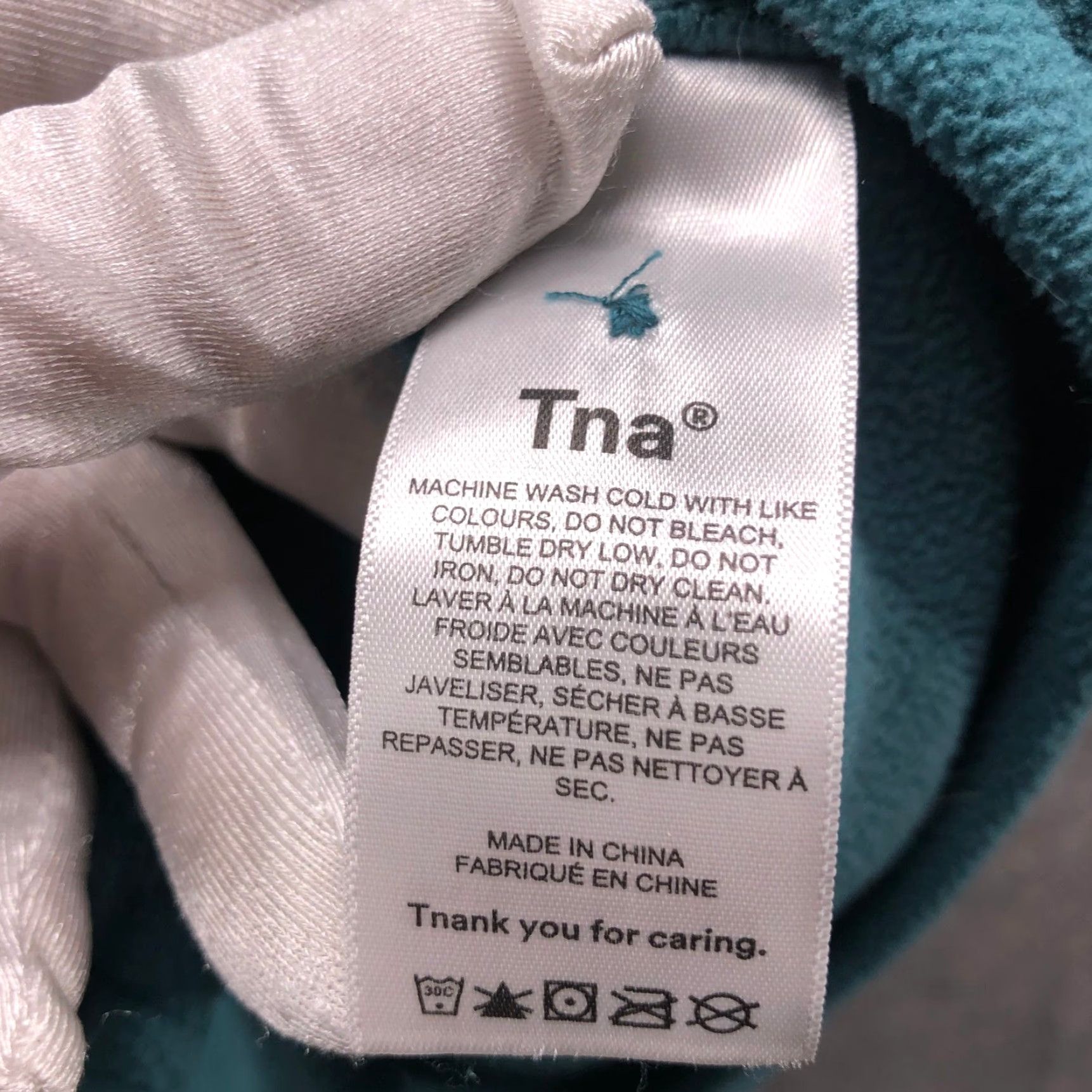 TNA TNA Polar Fleece Shirt Jacket Womens XS Teal Shacket Button Front Sweater Size XS / US 0-2 / IT 36-38 - 5 Thumbnail