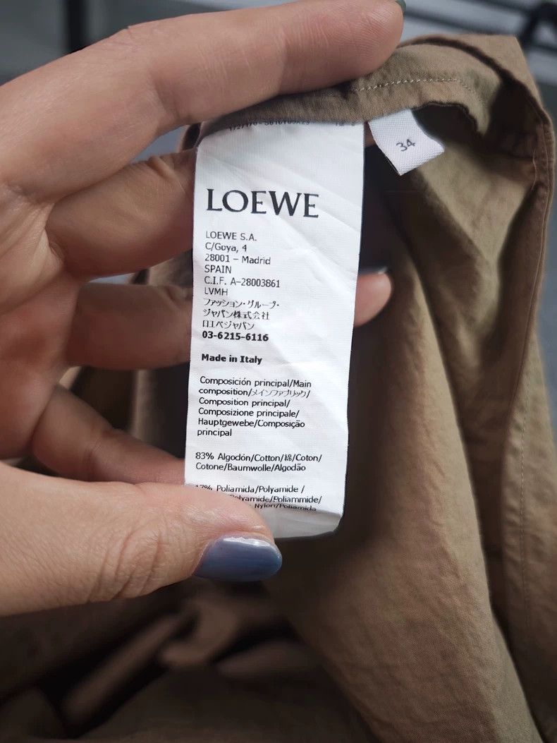 Loewe LOEWE SS24 Logo embroidered loose collar single button lon Size 4XL / US 24-26 - 4 Thumbnail