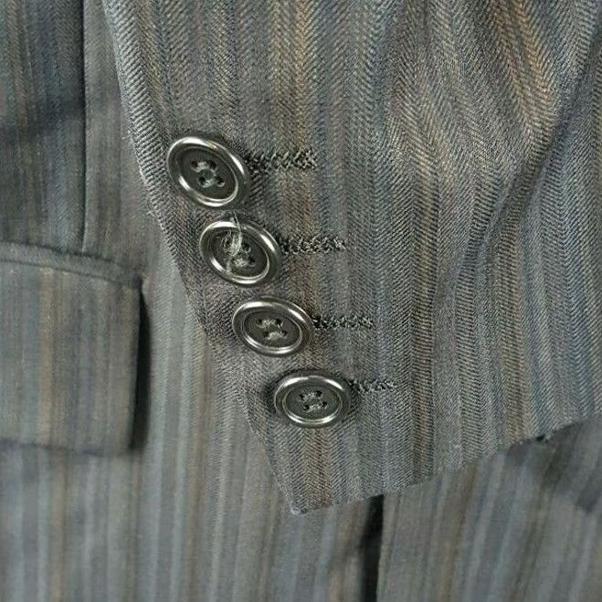 Vintage NALDINI Bertolini Lanificio Blazer Jacket 36R Super 150's Wool 3 Button ITALY Size 36R - 3 Thumbnail