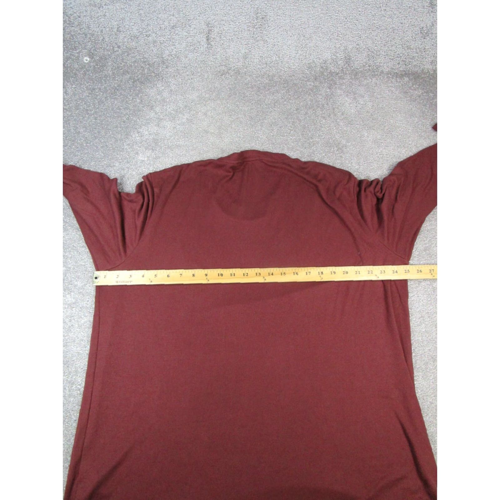 Theory Theory Shirt Womens Xxl Red Knit Longsleeve T-Shirt Solid Round Neck Pullover Modal Knit Sleeves Basic 2XL Red Womens Mens? Size XXL / US 16-18 / IT 52-54 - 7 Thumbnail