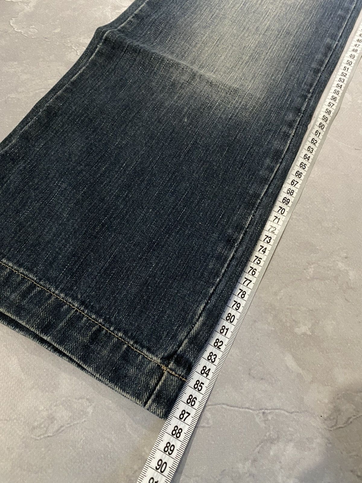 Japanese Brand Crazy Archive Slim Straight Velur Jean / Y2K Chill Vibe Size US 28 / EU 44 - 4 Thumbnail