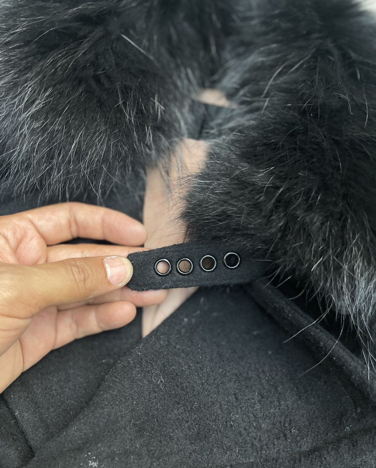Japanese Brand × MOUSSY Moussy Black Fur Jacket - Cozy & Trendy Outerwear Size S / US 4 / IT 40 - 5 Thumbnail