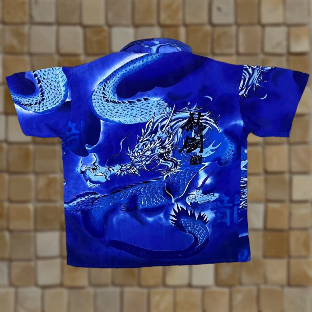 Other VINTAGE Brother Gothic Y2K Dragon Graphic Blue Short Sleeve Shirt 16 Small Men Shirt 100% Cotton White? Size US S / EU 44-46 / 1 - 1 Thumbnail