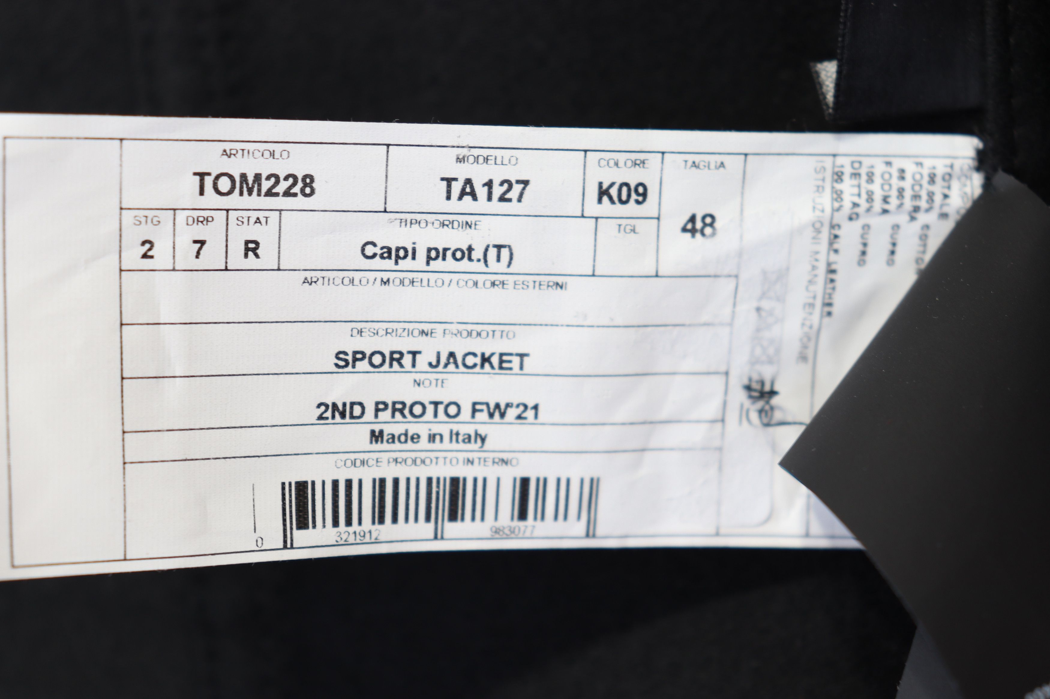 Tom Ford o1rshd1 Blouson Zip Jacket in Black Size US M / EU 48-50 / 2 - 11 Thumbnail
