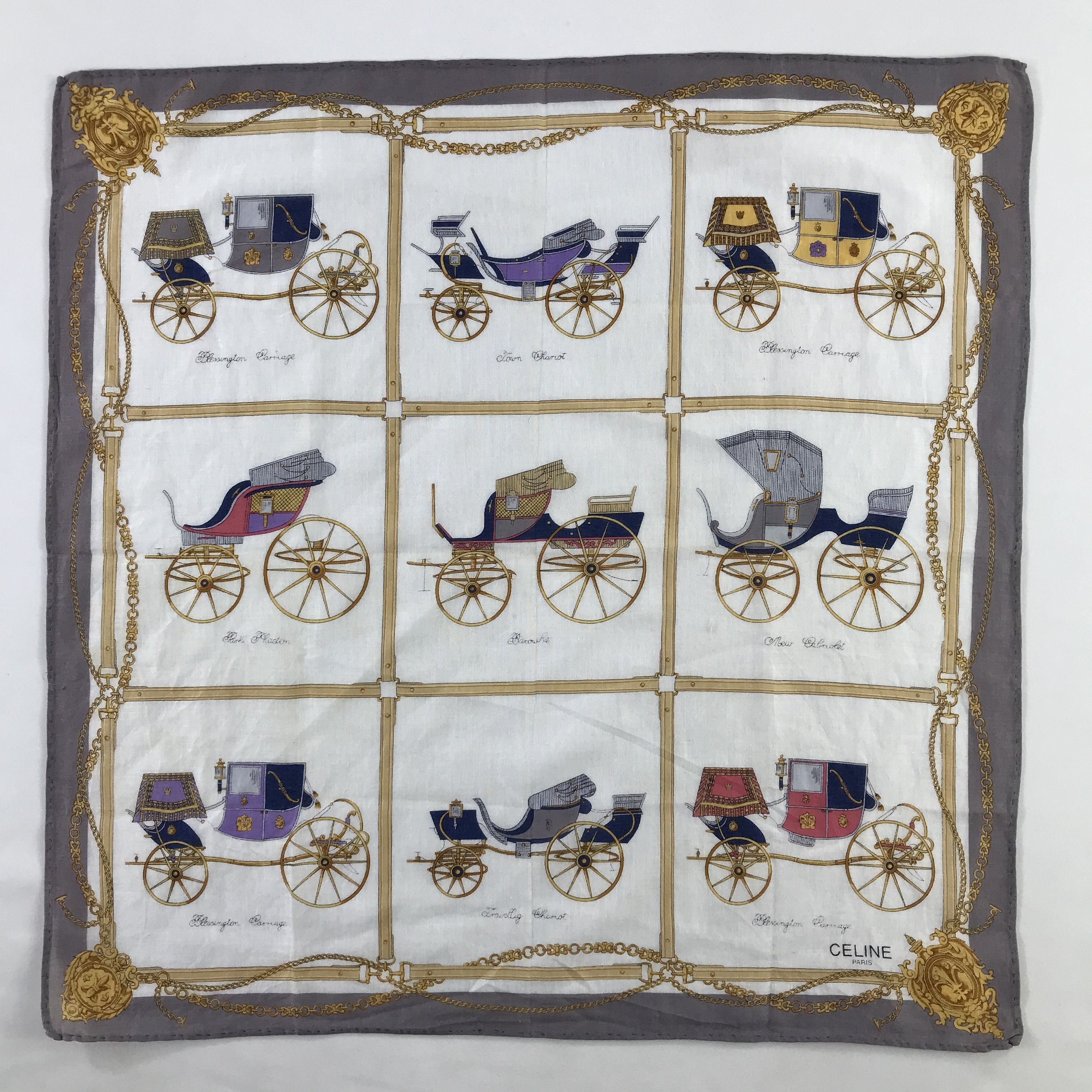 Celine × Vintage Celine Bandana/ Handkerchief / Neckerchief Size ONE SIZE - 3 Thumbnail