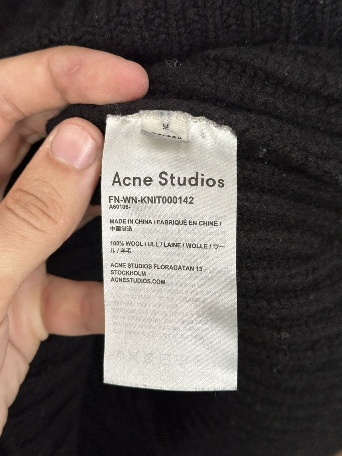 Acne Studios Acne Studios Rib Knit Wool Sweater Pullover Size M / US 6-8 / IT 42-44 - 9 Thumbnail