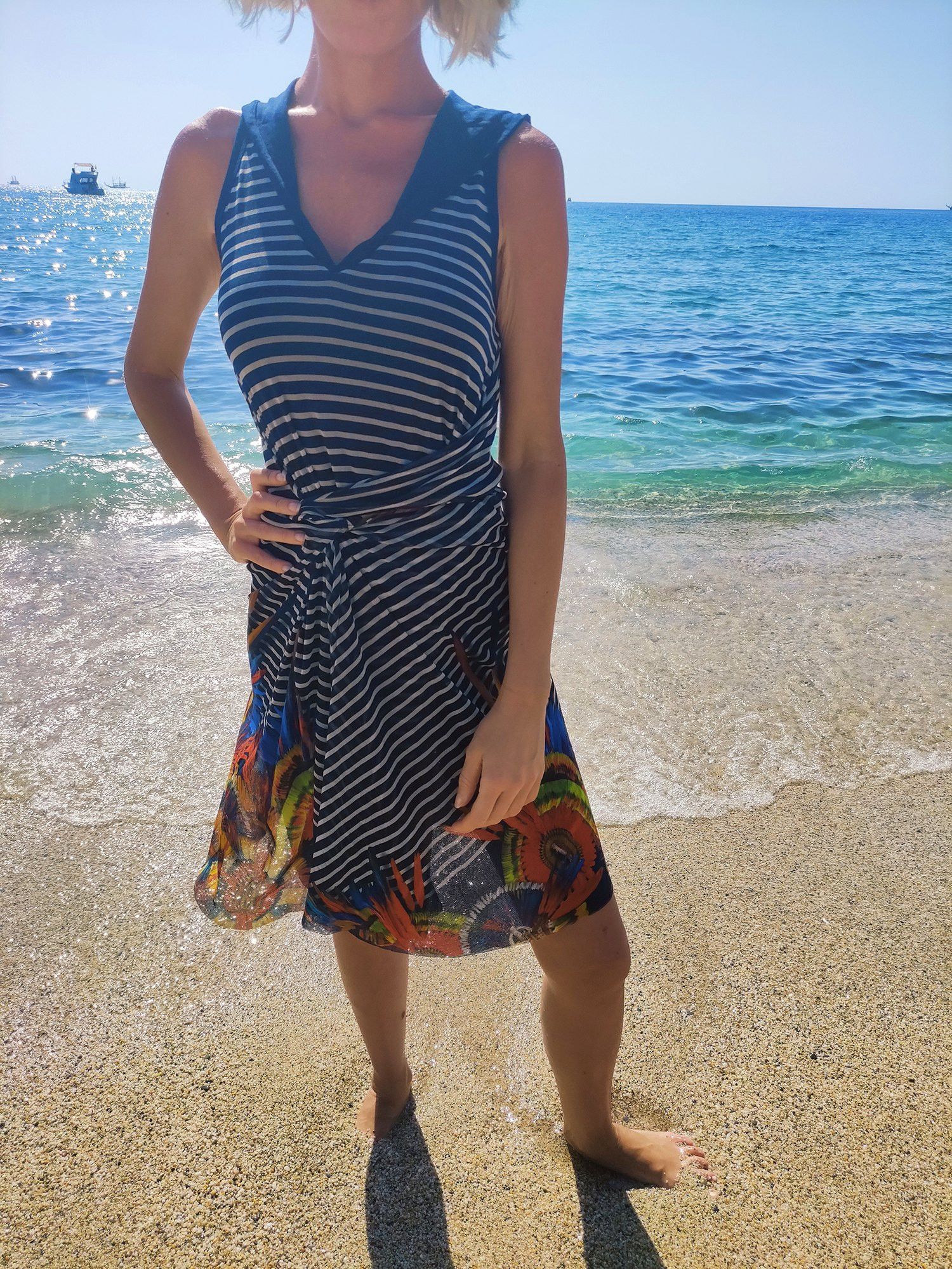 Jean Paul Gaultier Jean Paul Gaulter Striped Feather Sailor Parrot Aztec Dress Size M / US 6-8 / IT 42-44 - 6 Thumbnail