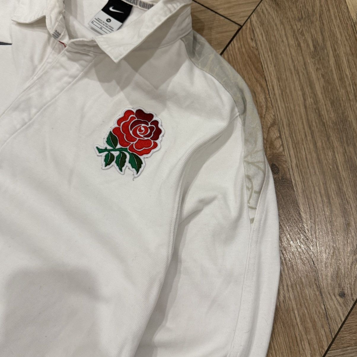Nike Nike Vintage England Regby White Sweatshirt M Vintage 00s Size US M / EU 48-50 / 2 - 5 Thumbnail