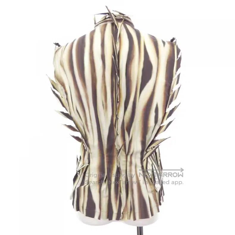 Issey Miyake Issey Miyake Thorn Pattern Sleeveless Shirt Size M / US 6-8 / IT 42-44 - 2 Thumbnail