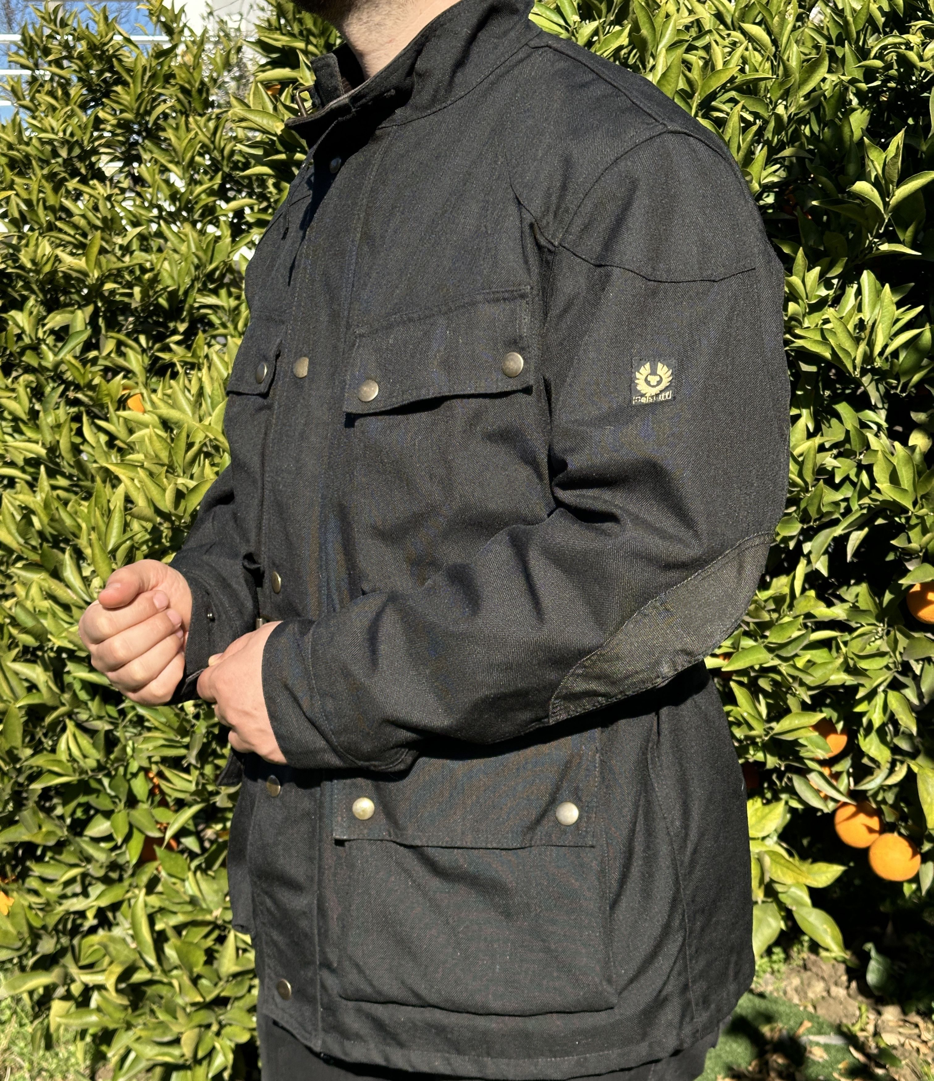 Belstaff Knit Belstaff Biker Motorcycle Rider Double Jacket Size L Size US L / EU 52-54 / 3 - 12 Thumbnail