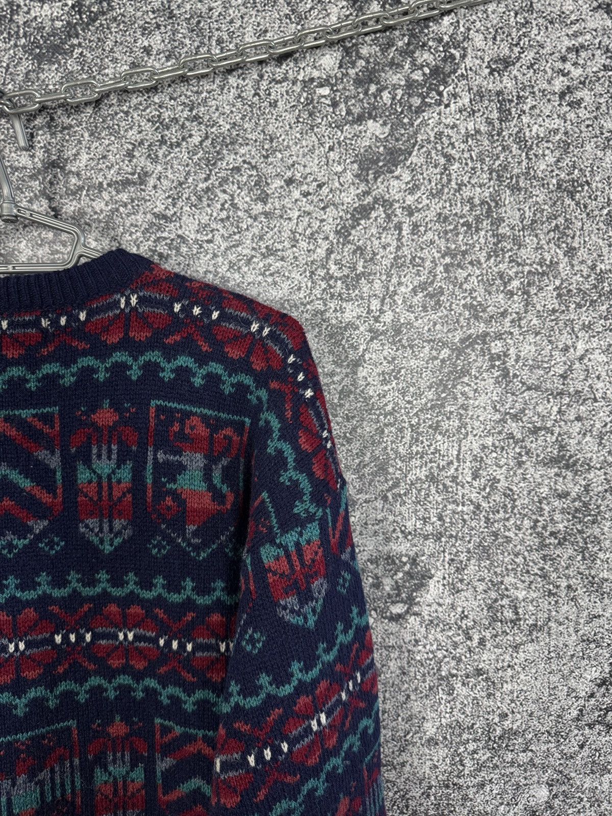 Vintage Glenugie Wool Sweater Cardigan Fair Isle Nordic Size 44 Size M / US 6-8 / IT 42-44 - 11 Thumbnail