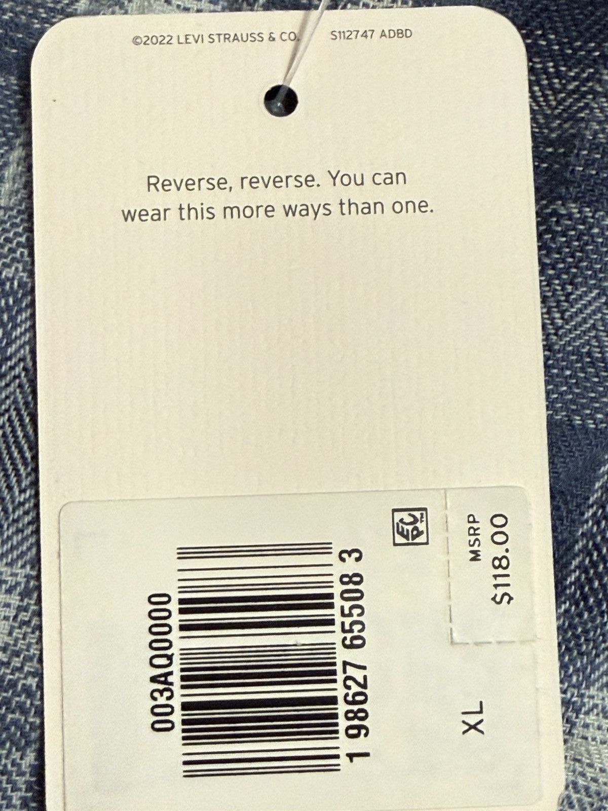 Levi's Levi’s Reversible Jacket Denim Flannel Size US XL / EU 56 / 4 - 6 Thumbnail
