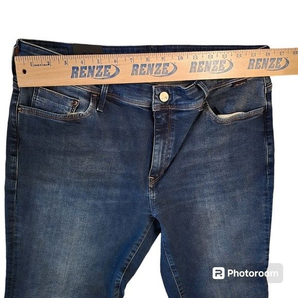 Mavi Mavi‎ Gold Molly Jeans Womens 32 x 32 Dark Rinse Flare Leg N Size 32" / US 10 / IT 46 - 2 Thumbnail