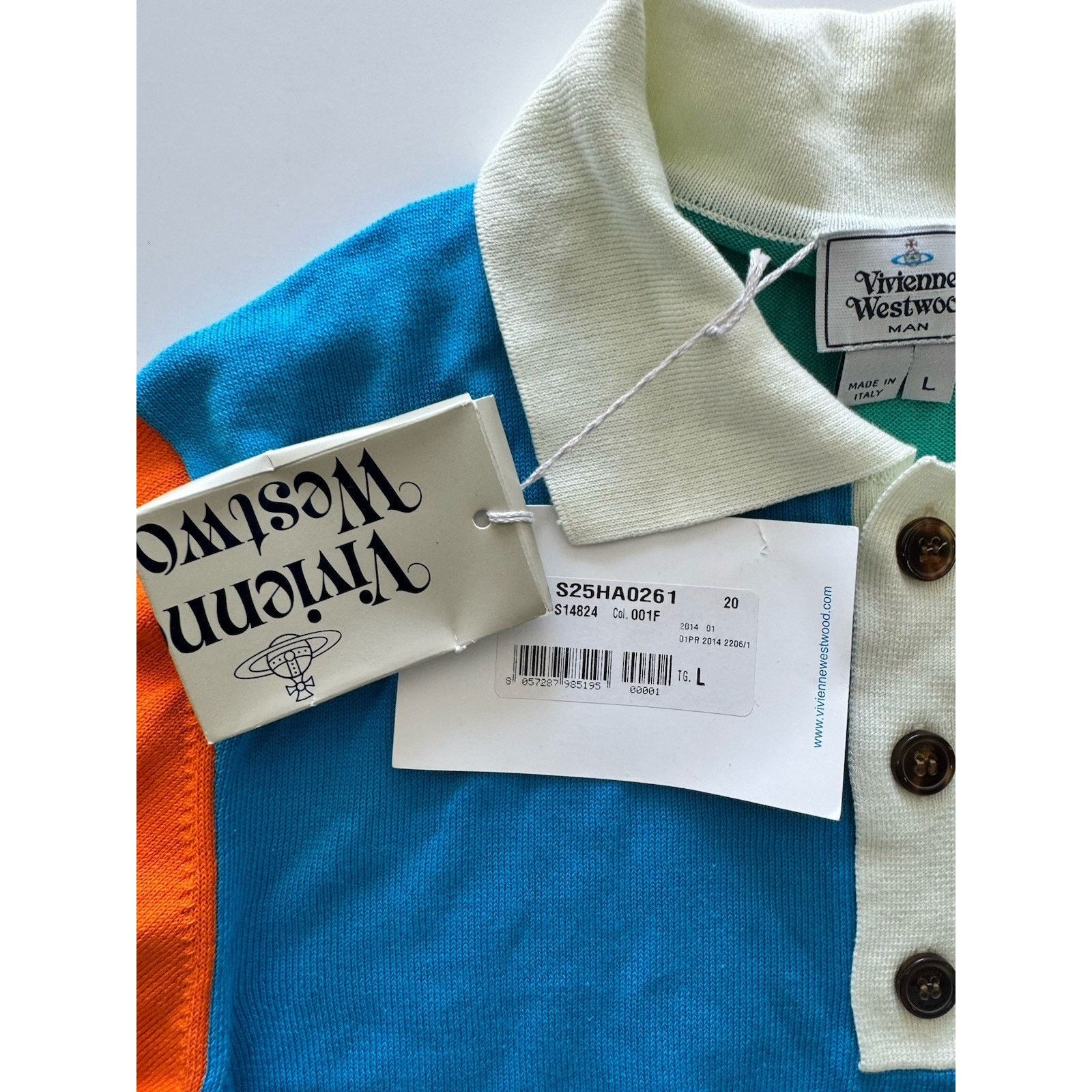 Vivienne Westwood Vivienne Westwood Man Rugby Polo Knit design Large NWT! Size US L / EU 52-54 / 3 - 6 Thumbnail