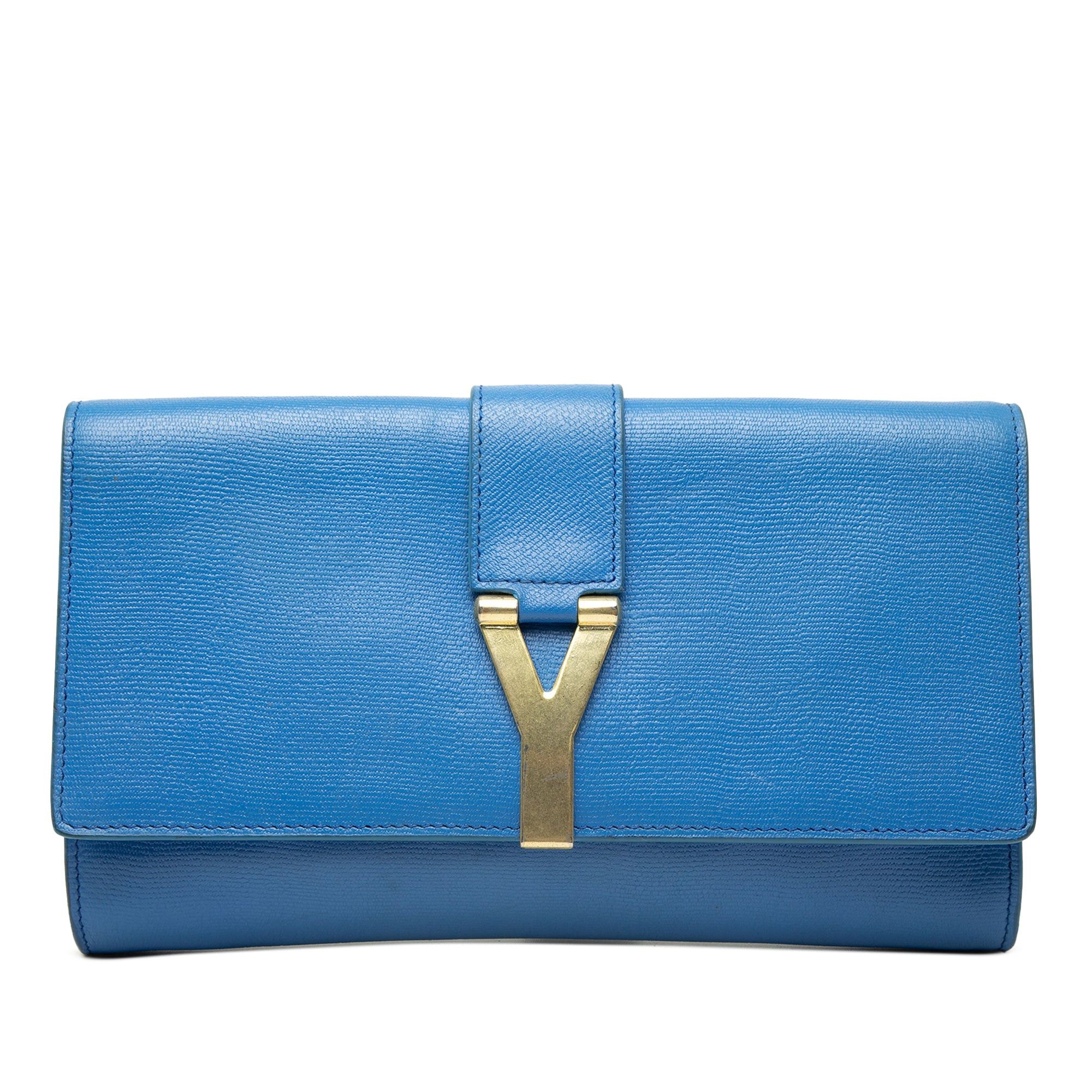 Saint Laurent Paris Textured Leather Chyc Ligne Clutch Size ONE SIZE - 1 Thumbnail
