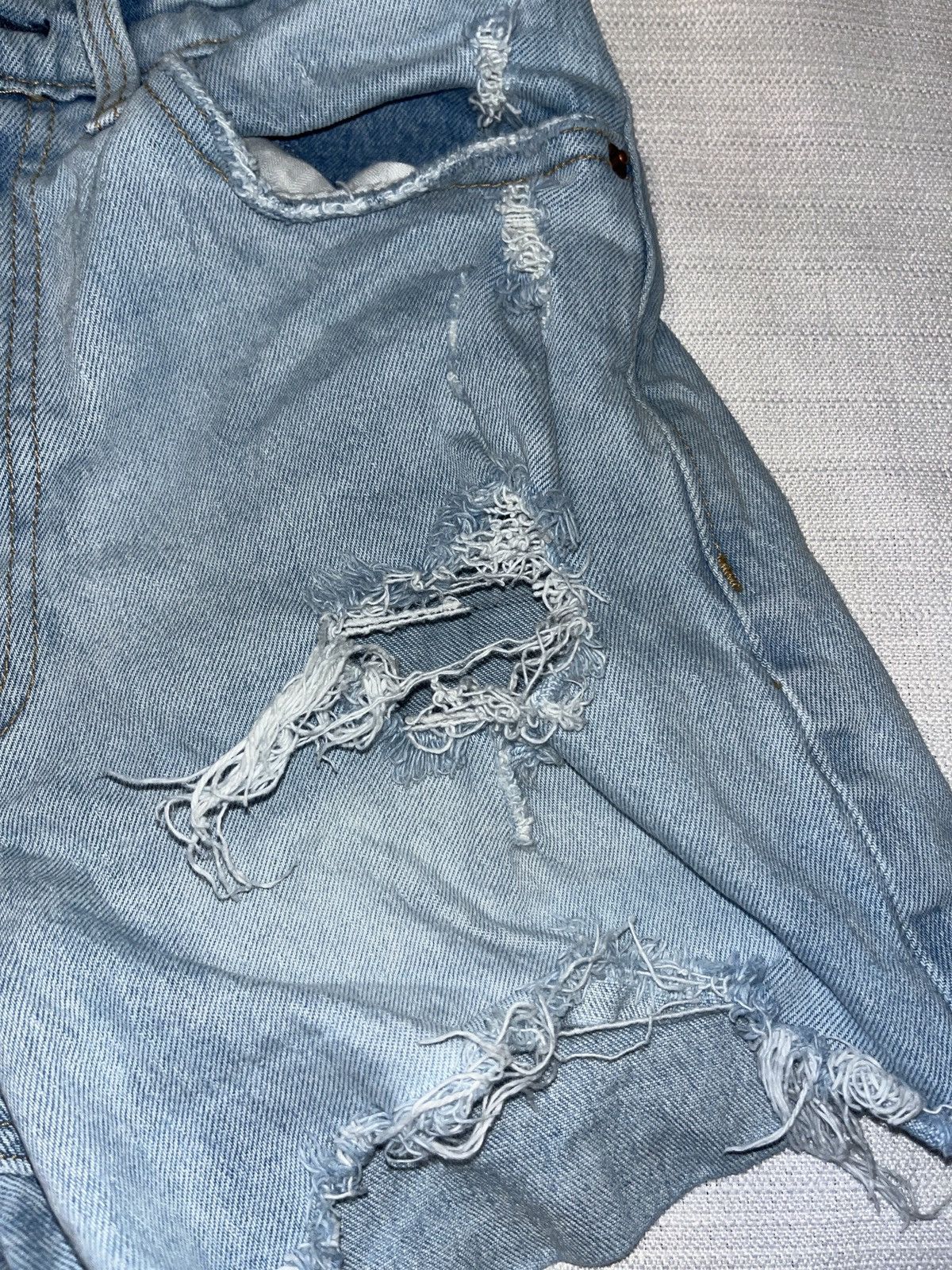 Abercrombie & Fitch Women's High Rise Jean Shorts Size 26" / US 2 / IT 38 - 3 Thumbnail