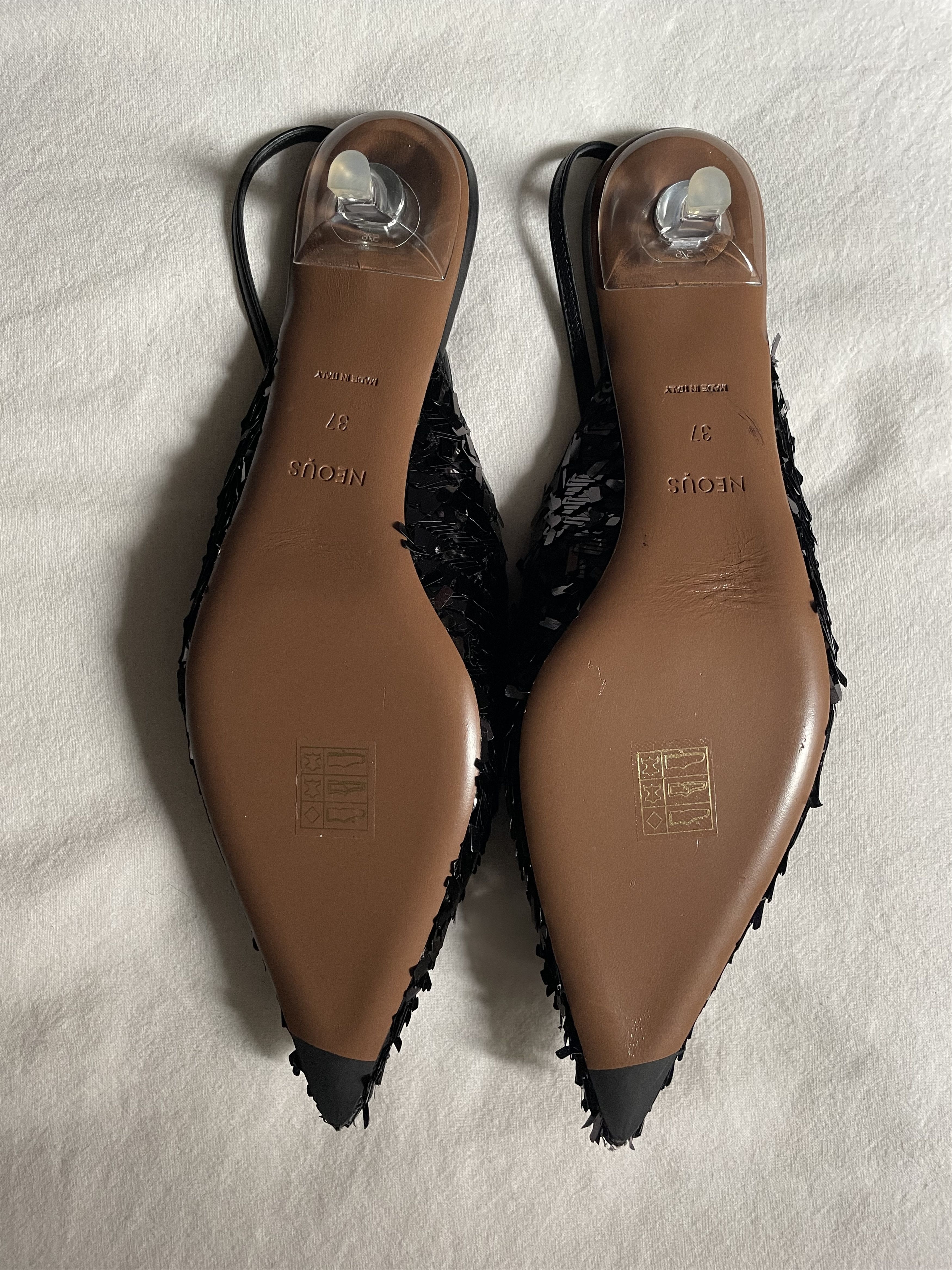 NEOUS Neous Sequin Mules Size US 7 / IT 37 - 5 Thumbnail
