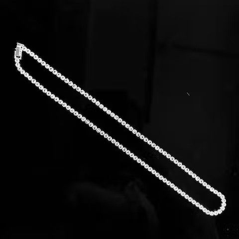 Cuban Link Chain HipHop Rhinestone Tennis Chain Necklace Grailed