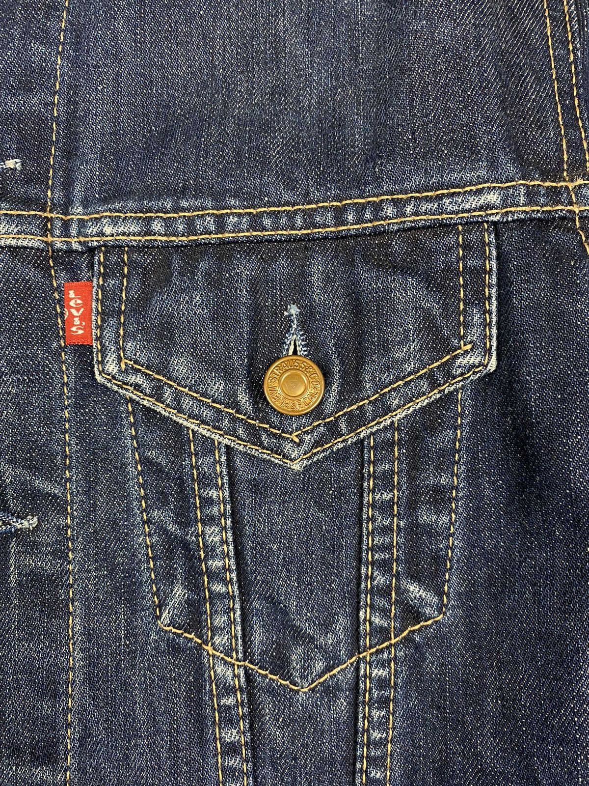 Levi's Vintage Levis Denim Jeans Trucker Jacket Bomber Size M / US 6-8 / IT 42-44 - 6 Thumbnail