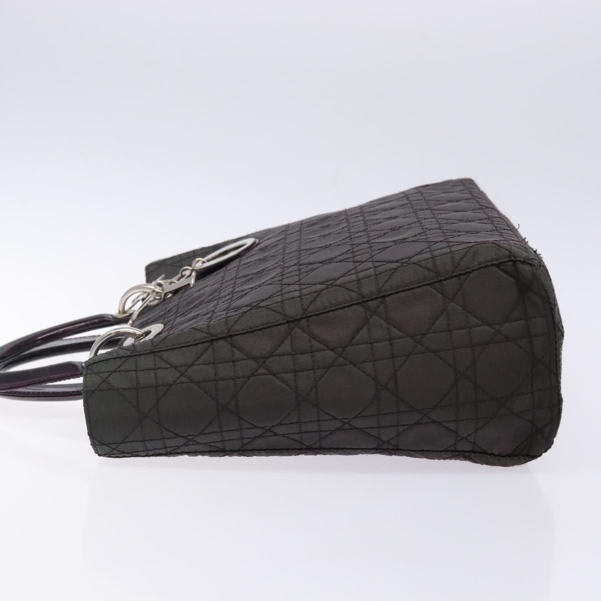 Dior DIOR Canage Hand Bag Nylon Khaki Purple Silver Size ONE SIZE - 5 Thumbnail