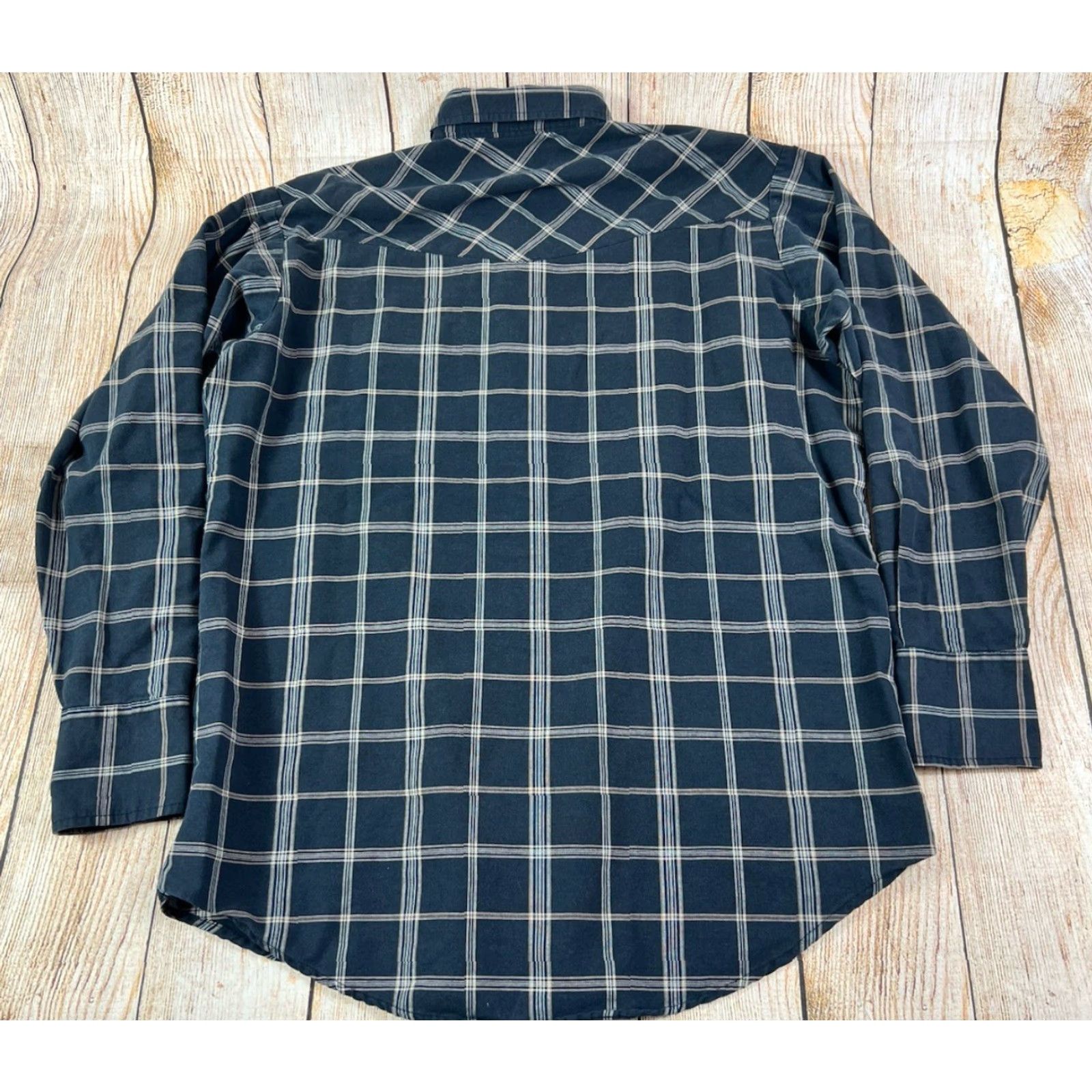 Vintage VINTAGE Mens Ely Cattleman Western Shirt L Black Plaid Button-Up Long Sleeve Size US L / EU 52-54 / 3 - 2 Thumbnail