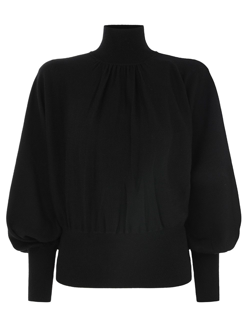 oc11z0825 Batwing Sweater in Black