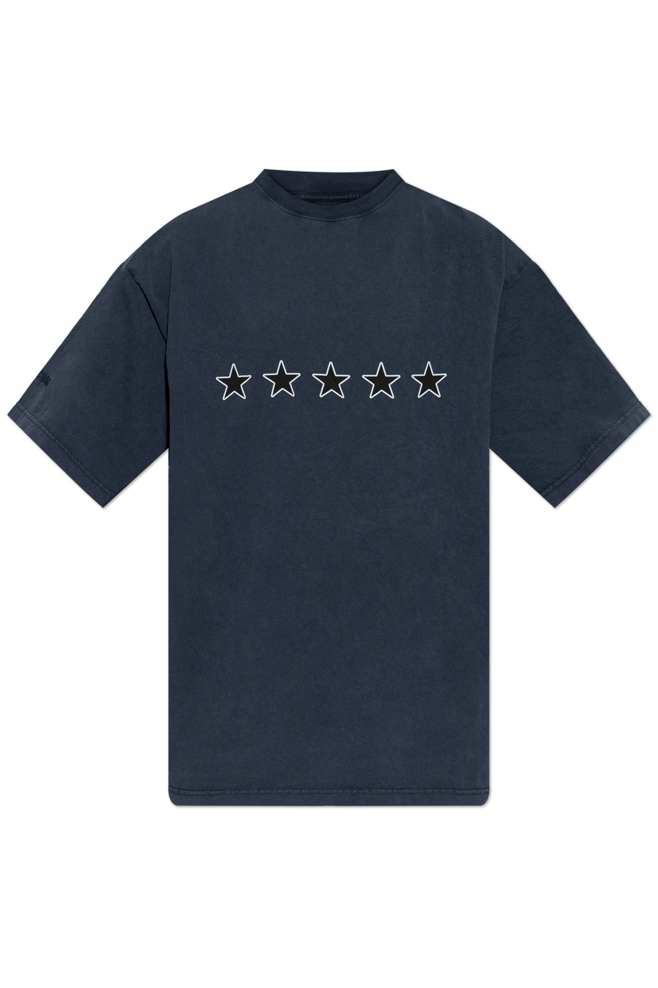 Balenciaga os11x0326 Rating Printed T-Shirt in Washed Navy Size US M / EU 48-50 / 2 - 1 Thumbnail