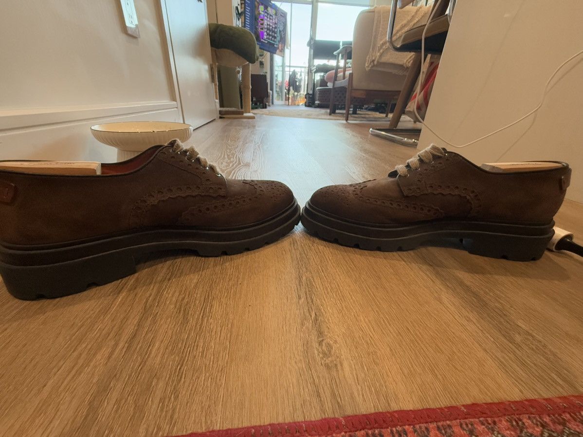 Santoni Santoni Lug-Sole Suede Brogues Size US 10 / EU 43 - 4 Thumbnail